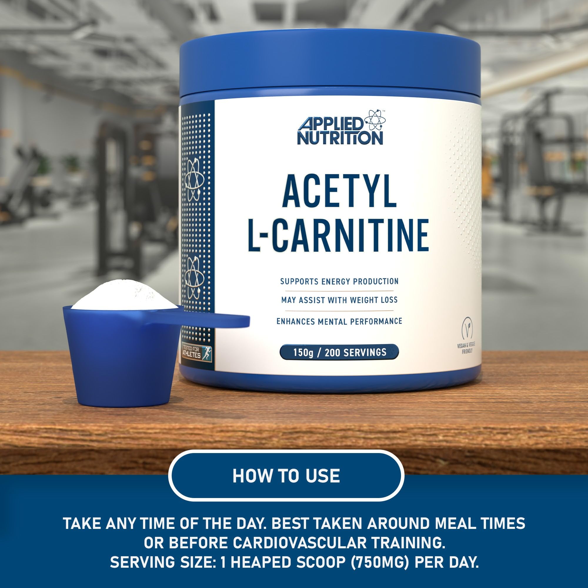 Applied Nutrition Acetyl L-Carnitine 300g - 150g / Unflavoured - Carnitine Capsules