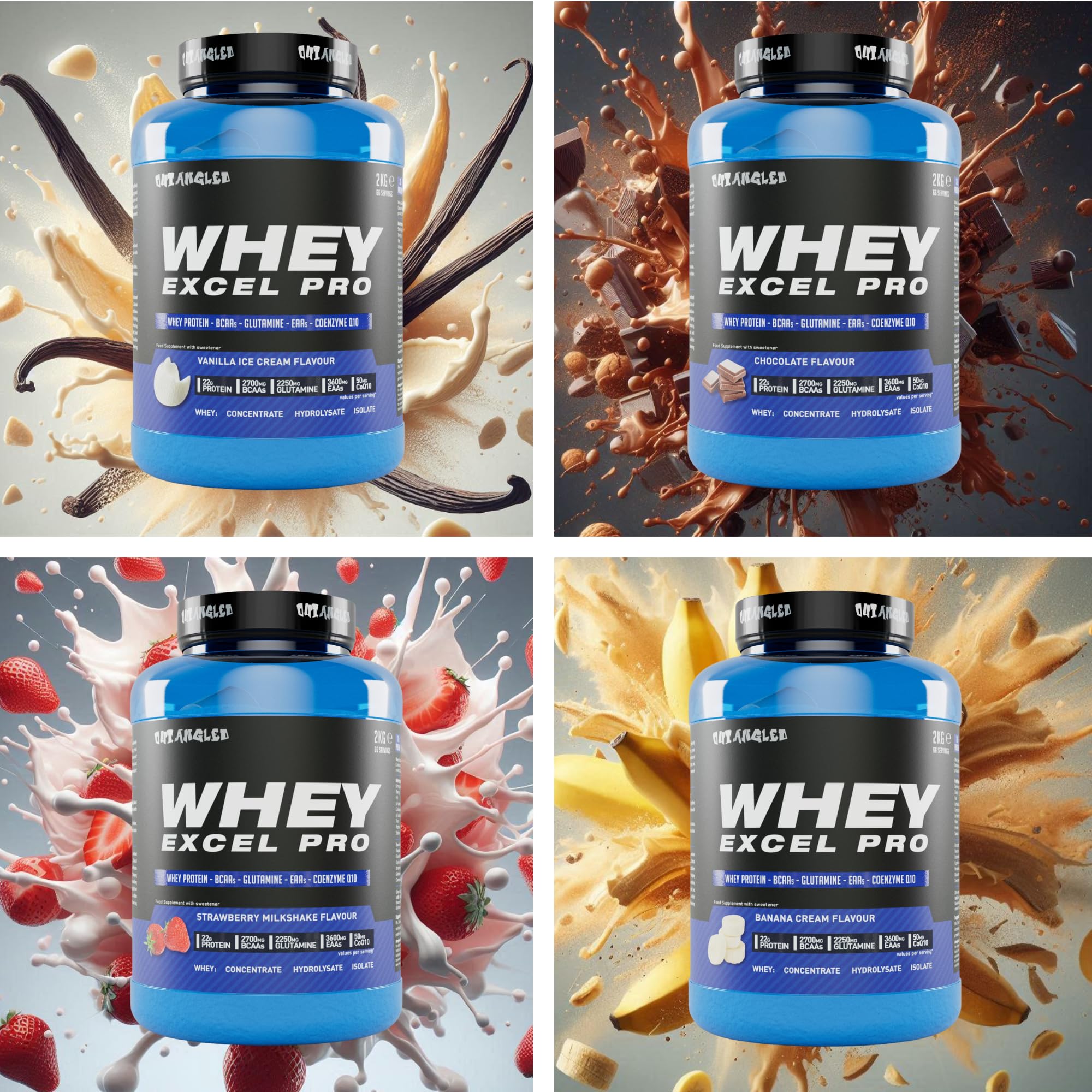 Outangled Whey Excel Pro - Whey Protein Powder