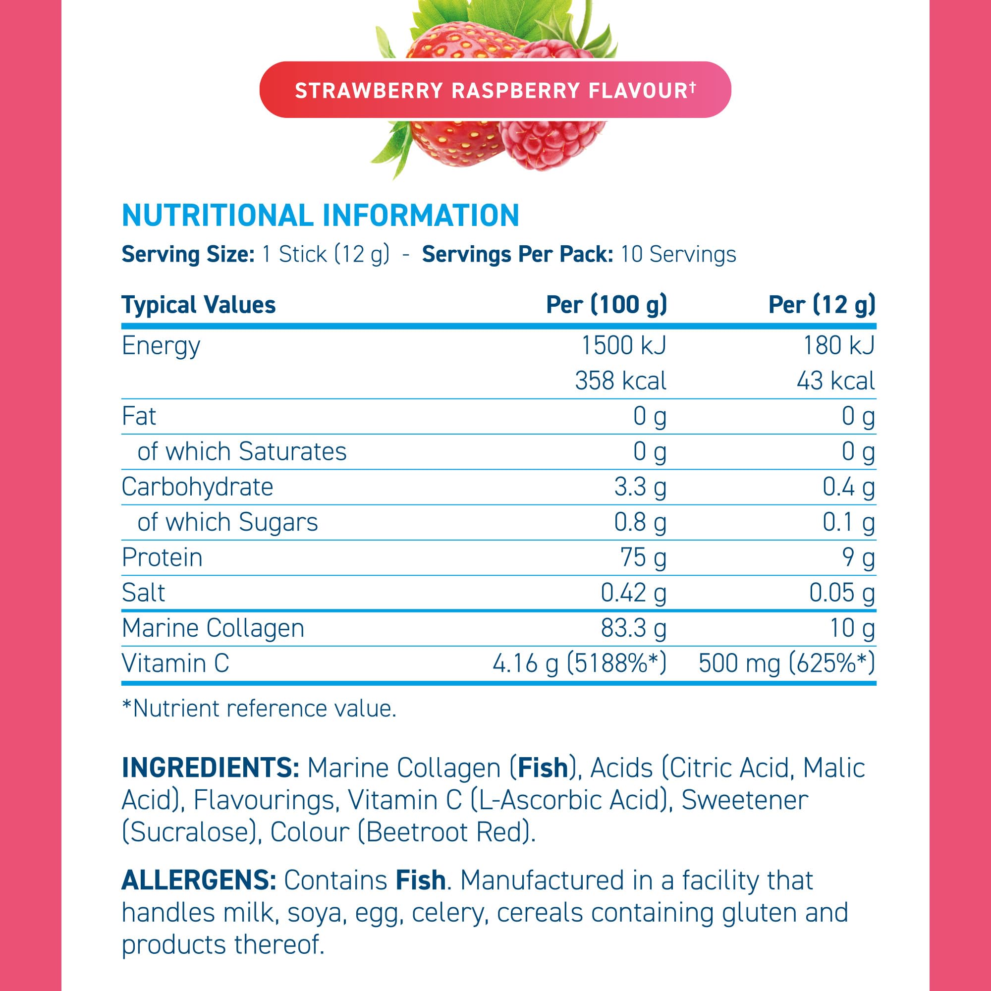 Applied Nutrition Marine Collagen Sticks - Halal