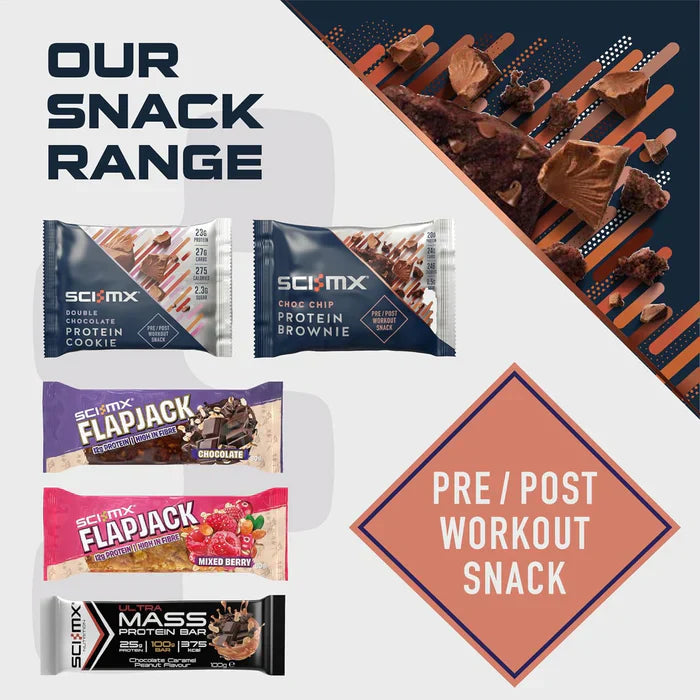 Sci-MX Brownie - 12x65g / Chocolate Chip - Protein Brownies