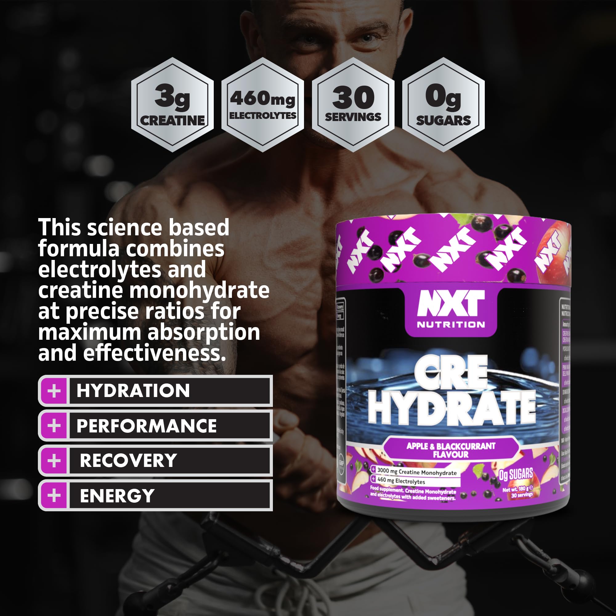 NXT Nutrition CRE Hydrate 180g
