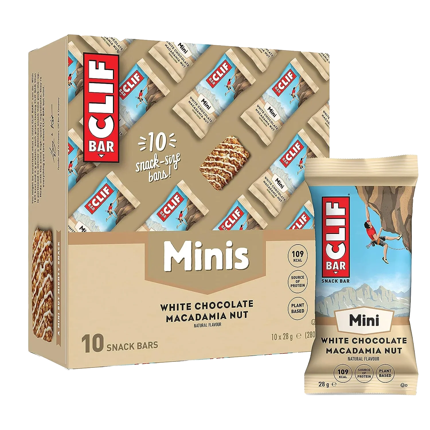 CLIF Bar Mini - 10x28g / White Chocolate Macadamia Nut - Energy Bars