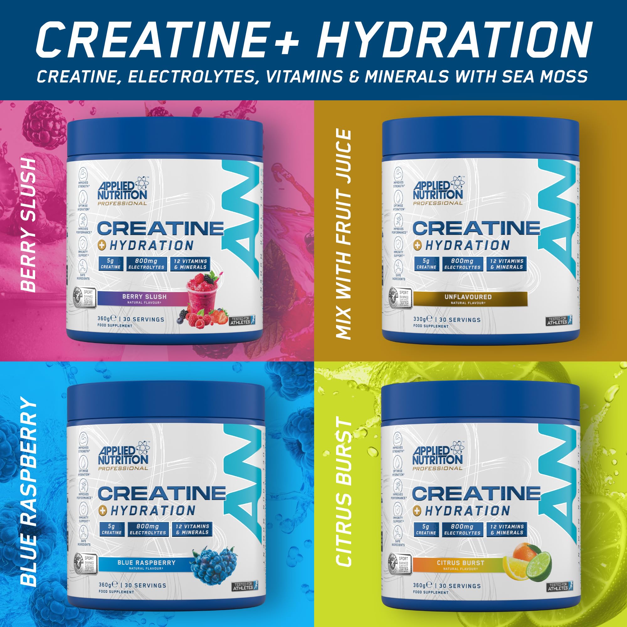 Applied Nutrition Creatine + Hydration - Recovery REC001