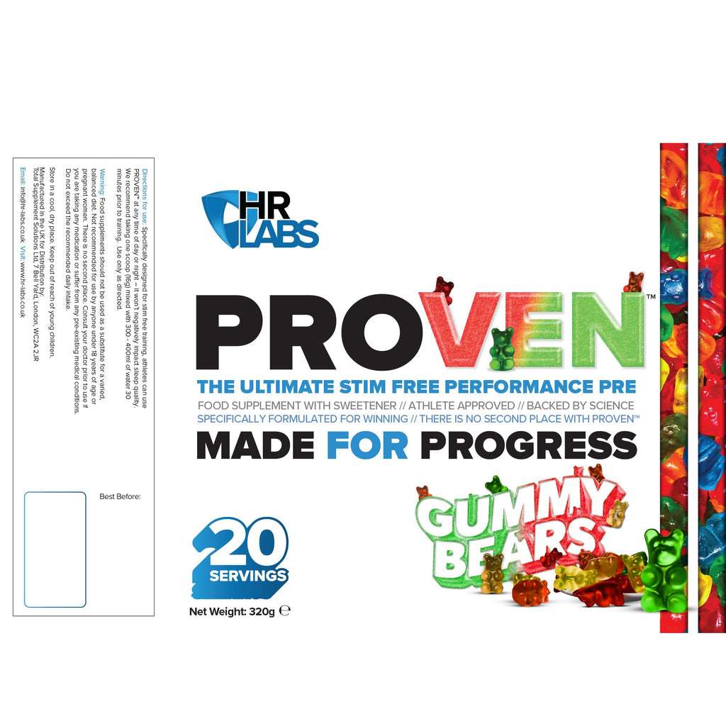HR Labs Proven - 320g / Gummy Bear - Pre-Workout