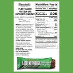 Barebells Vegan Protein Bar Hazelnut Nougat flavor with 15g protein and 220 calories