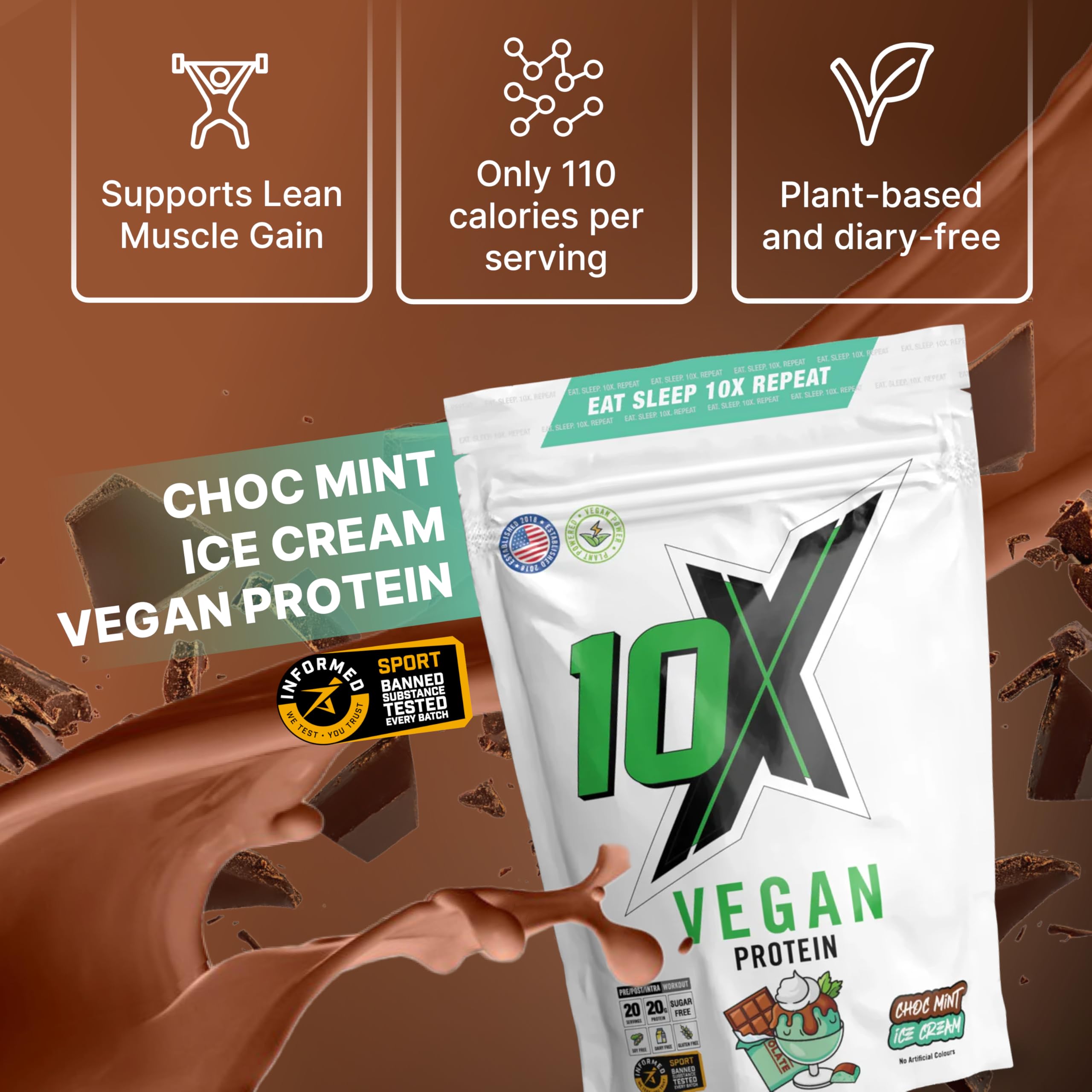 10X Athletic Vegan Protein - Vegan Protein Powder