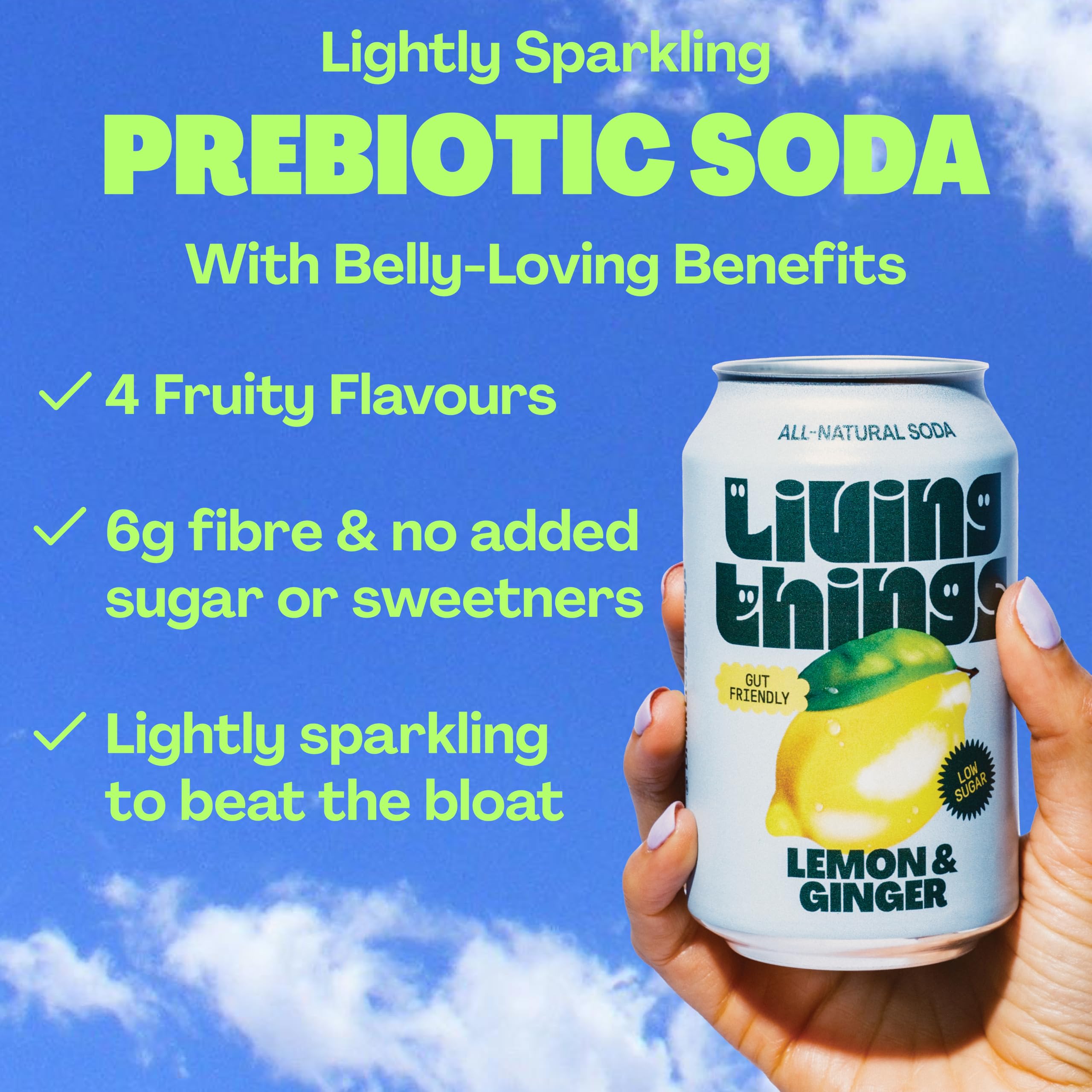 Living Things Prebiotic Soda