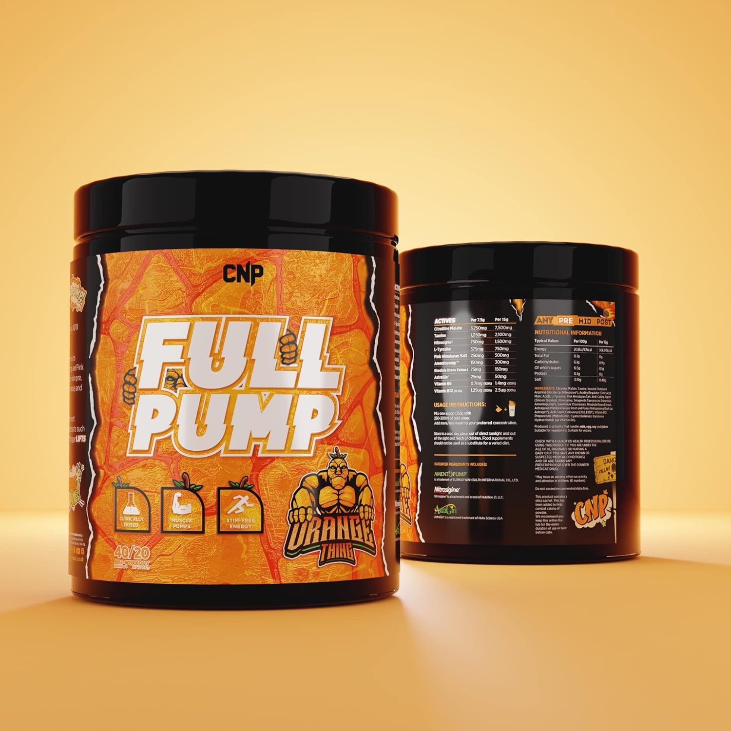 CNP Full Pump - 300g / The Orange Thing - Pre-Workout