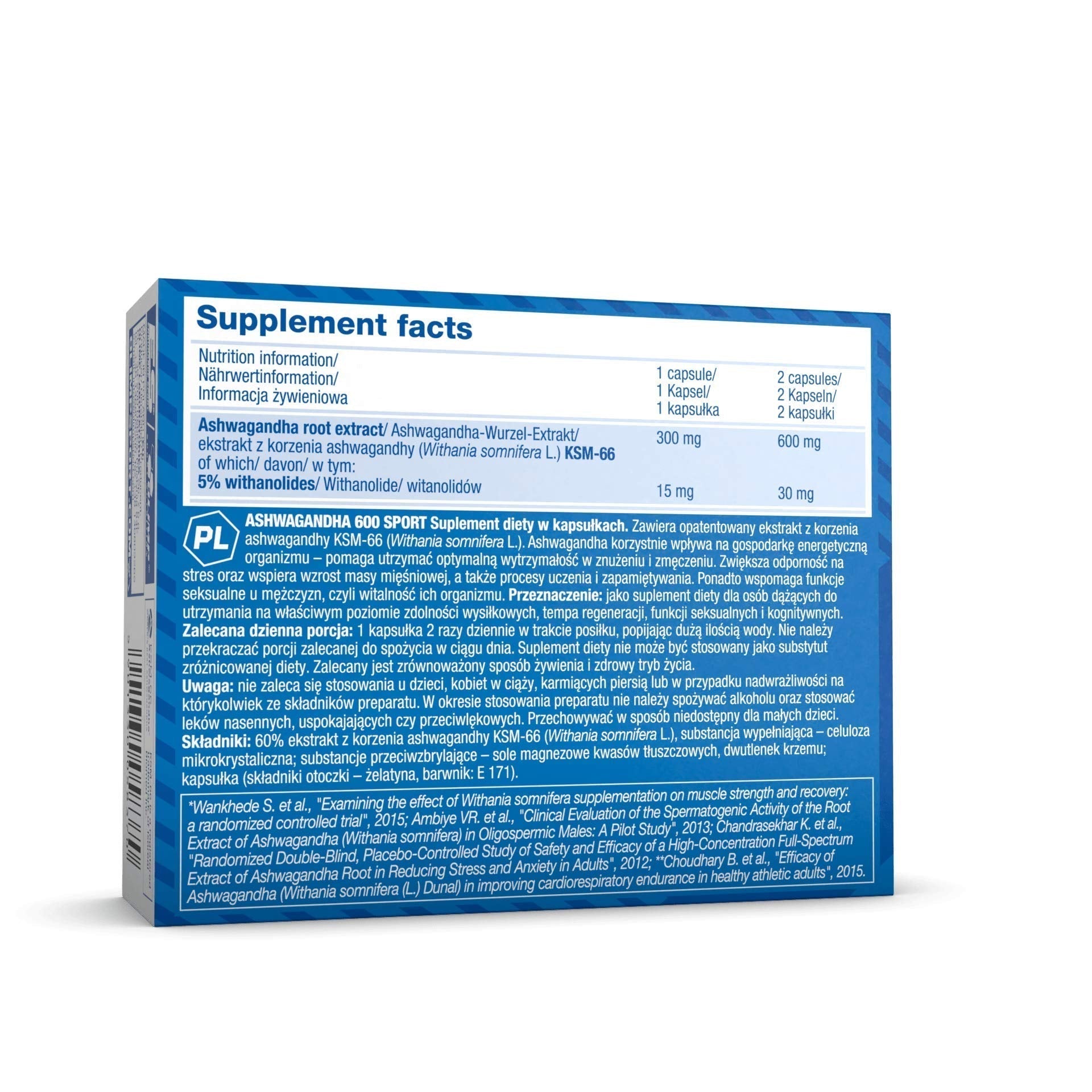 Olimp Sport Nutrition Ashwagandha - 60 Caps - Ashwagandha Capsules
