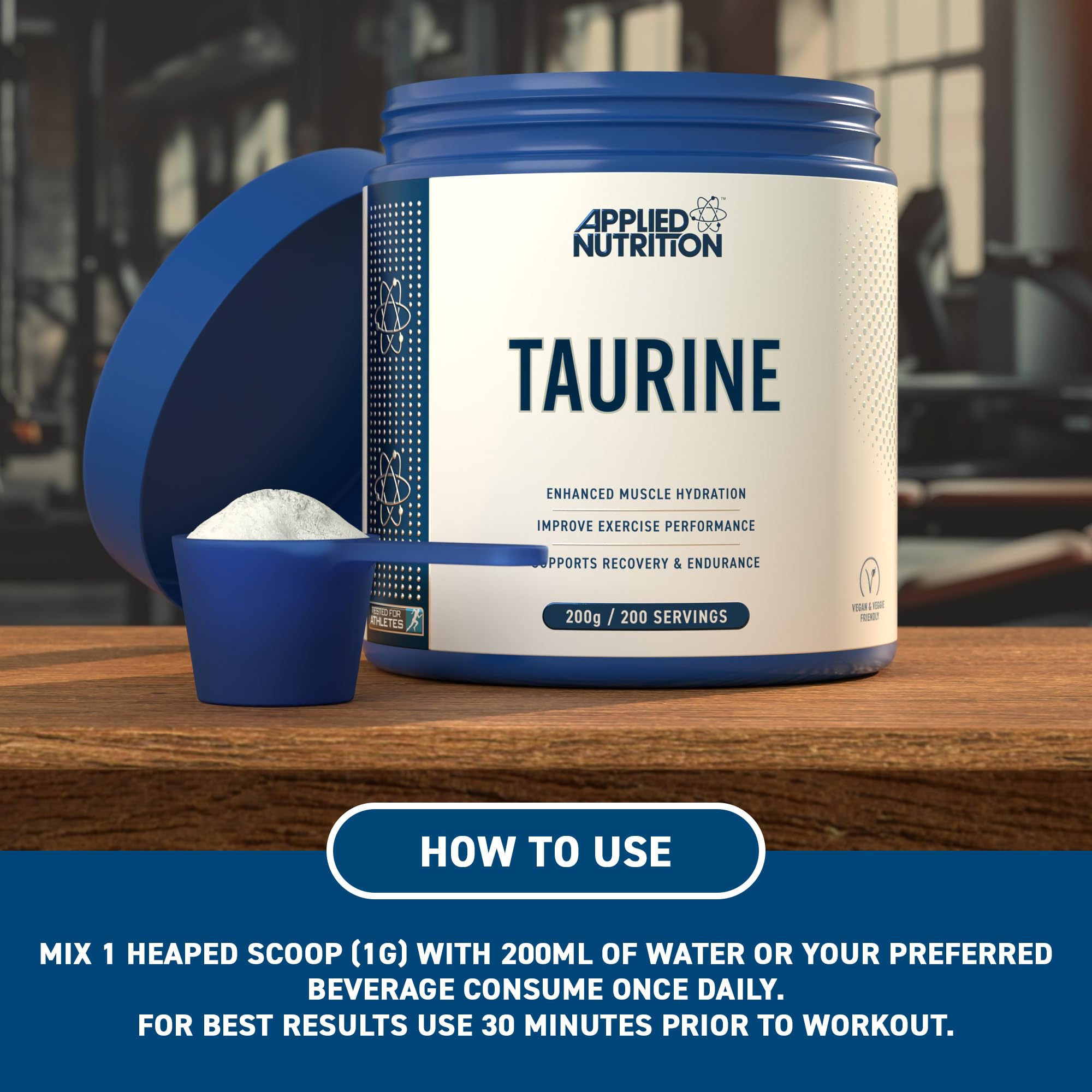 Applied Nutrition Taurine - 200g / Unflavoured - Taurine Powder