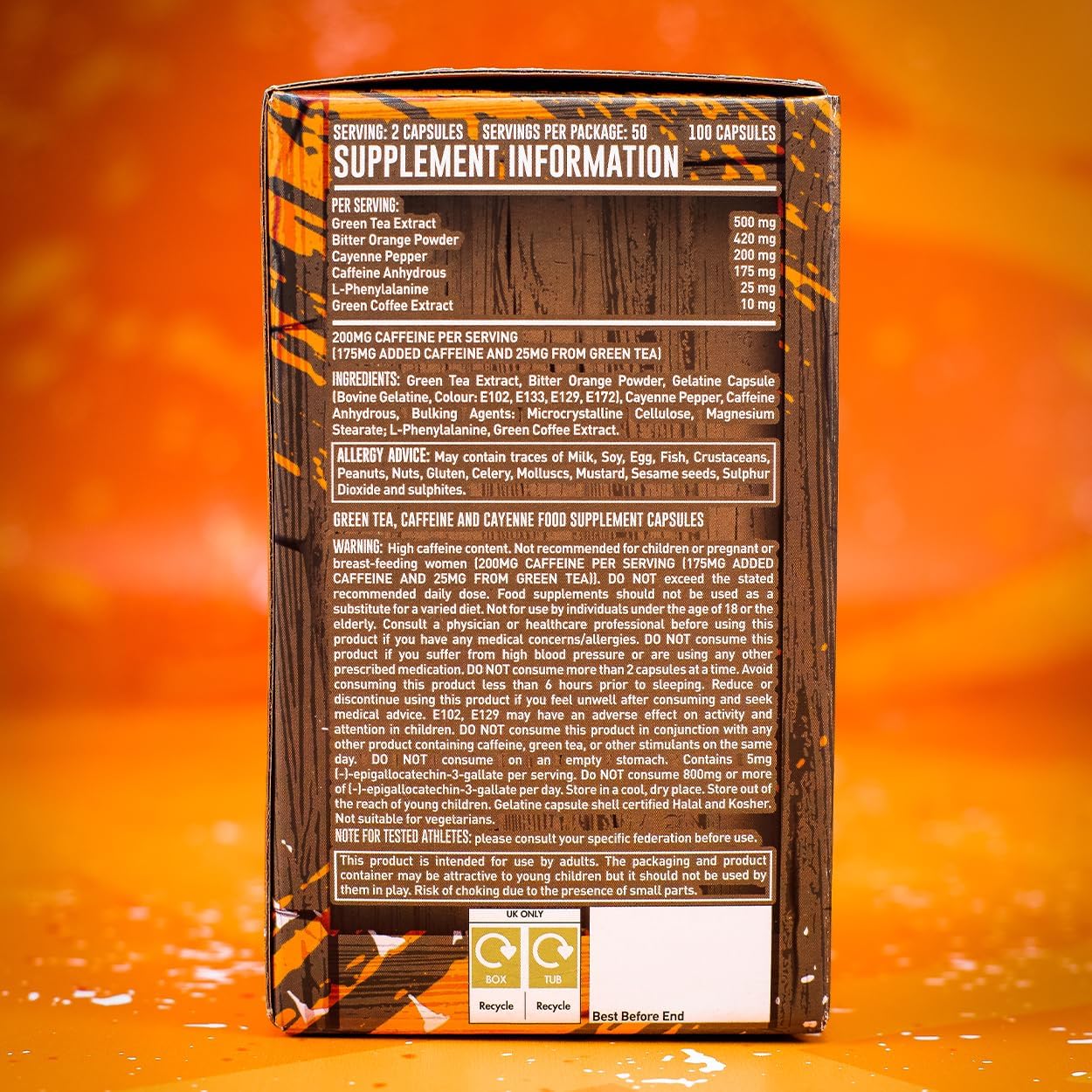Grenade Thermo Detonator - 100 Caps - Weight Loss Support Capsules