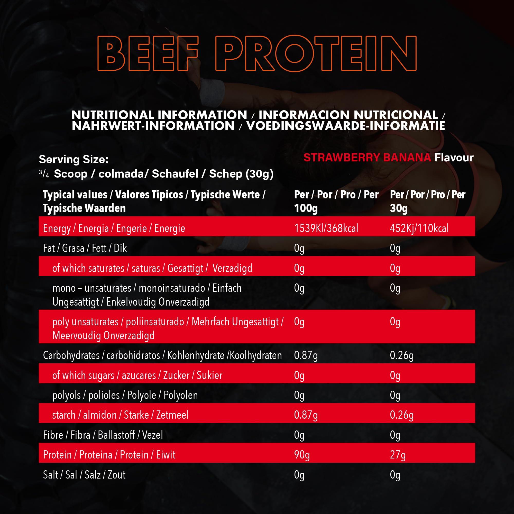 NXT Nutrition Beef Protein Isolate 540g