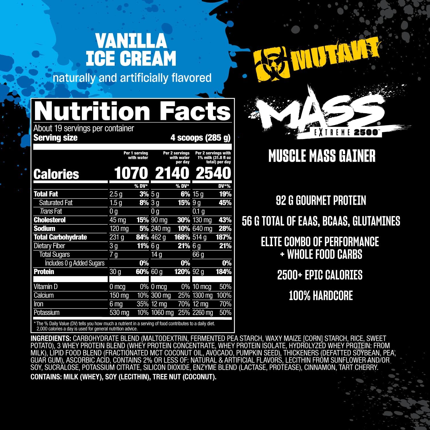 Mutant Mutant Mass Extreme - Weight Gainer Powder