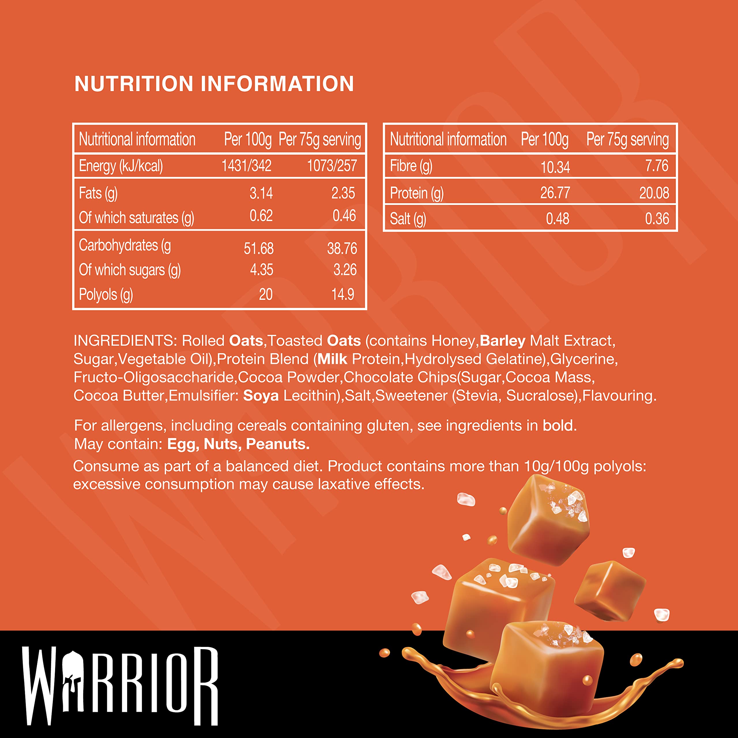 Warrior Raw Protein Flapjack - Protein Flapjacks