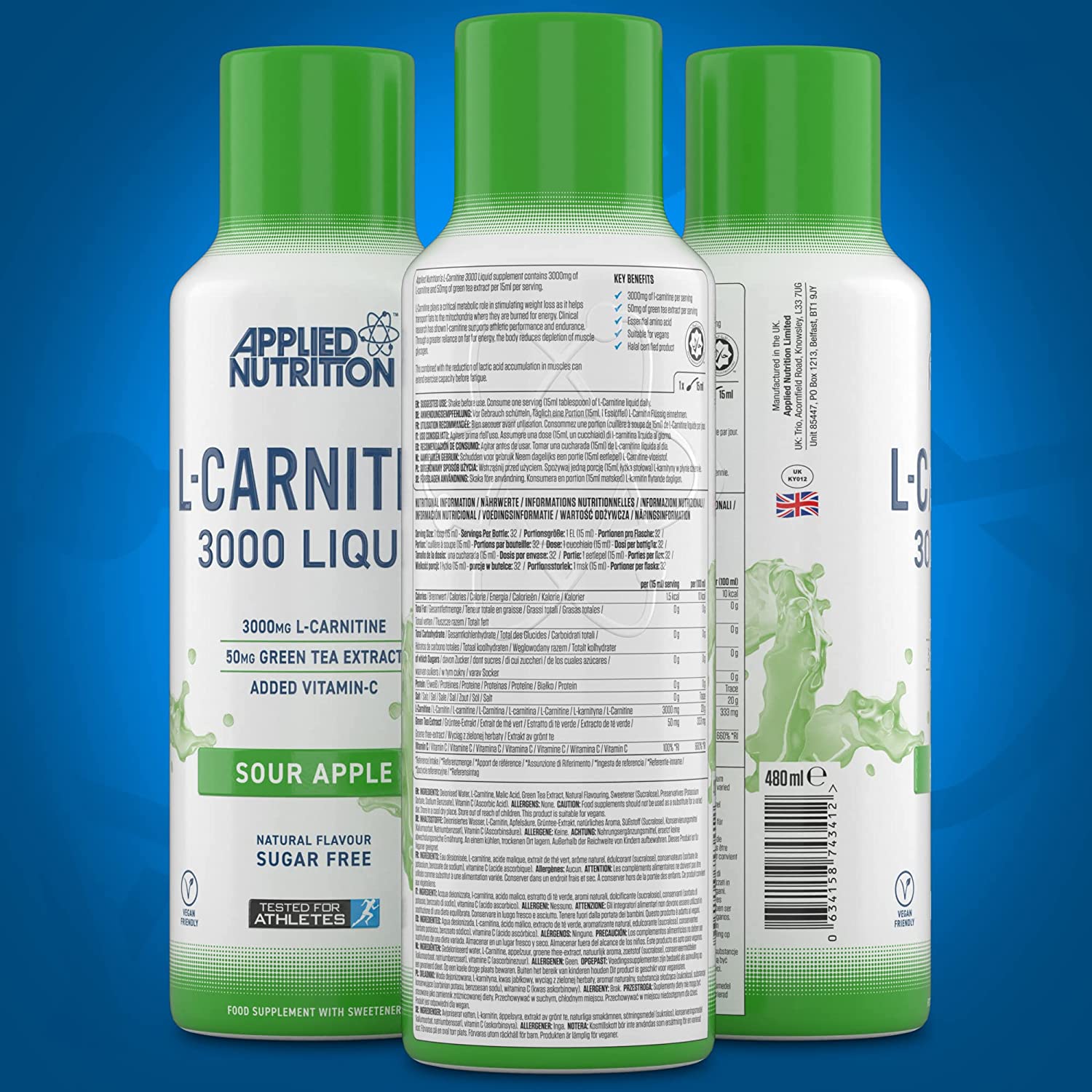 Applied Nutrition L-Carnitine 3000 - Carnitine Liquid