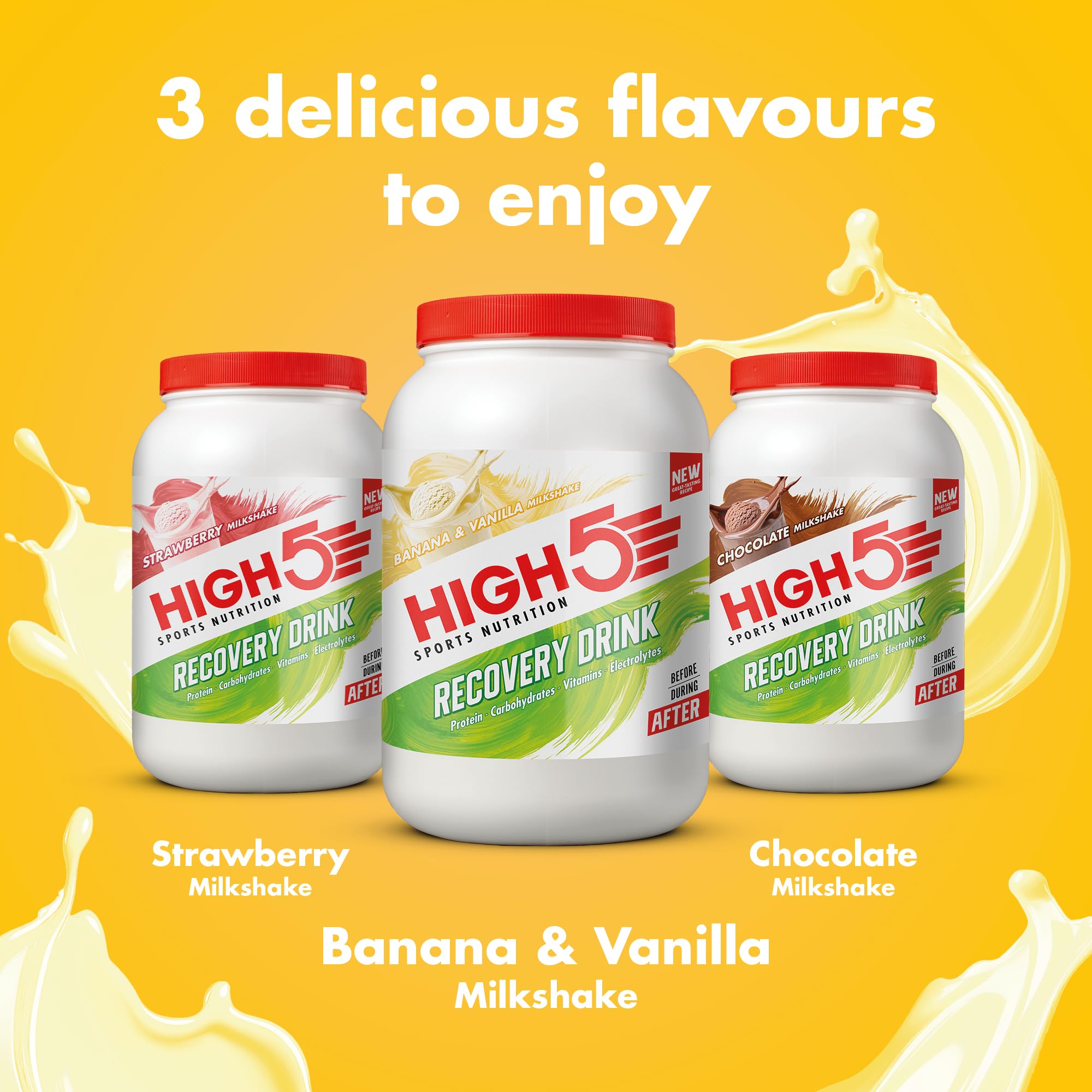 HIGH5 Recovery Drink 1.6kg Banana/Vanilla