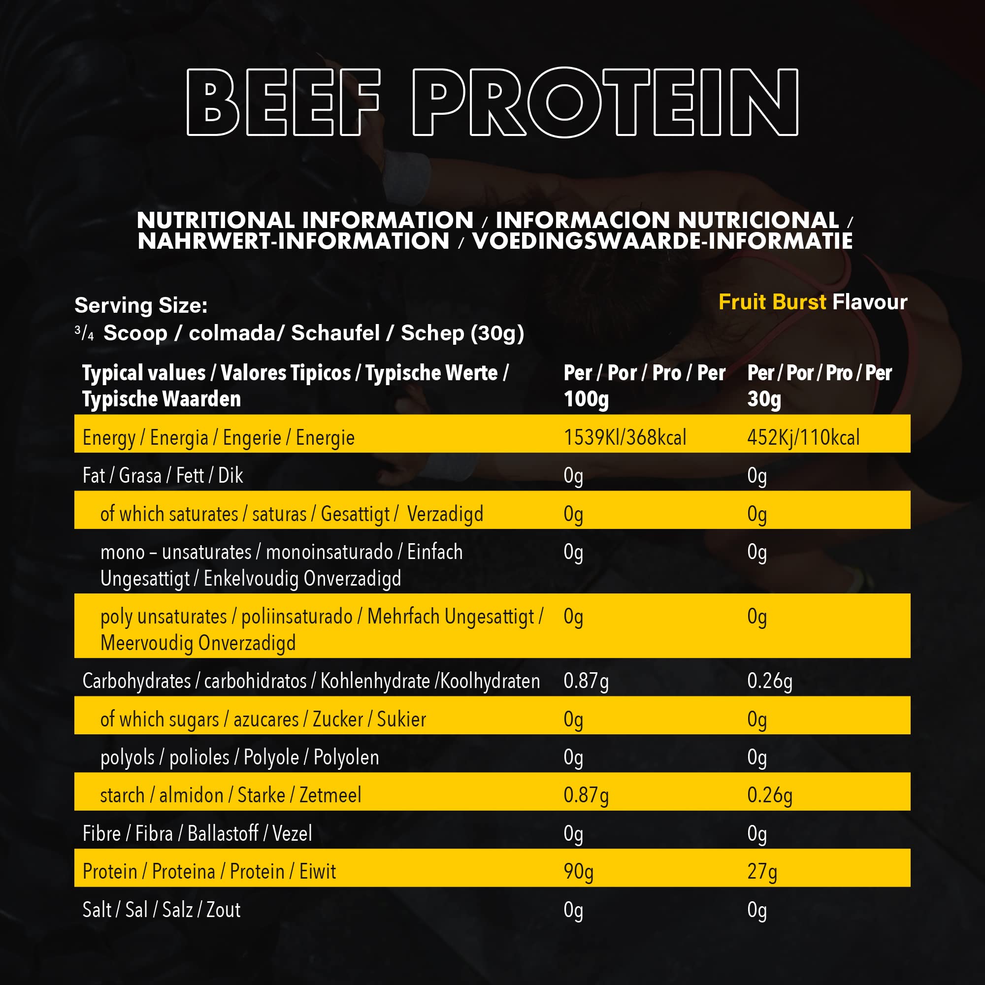 NXT Nutrition Beef Protein Isolate 1.8kg
