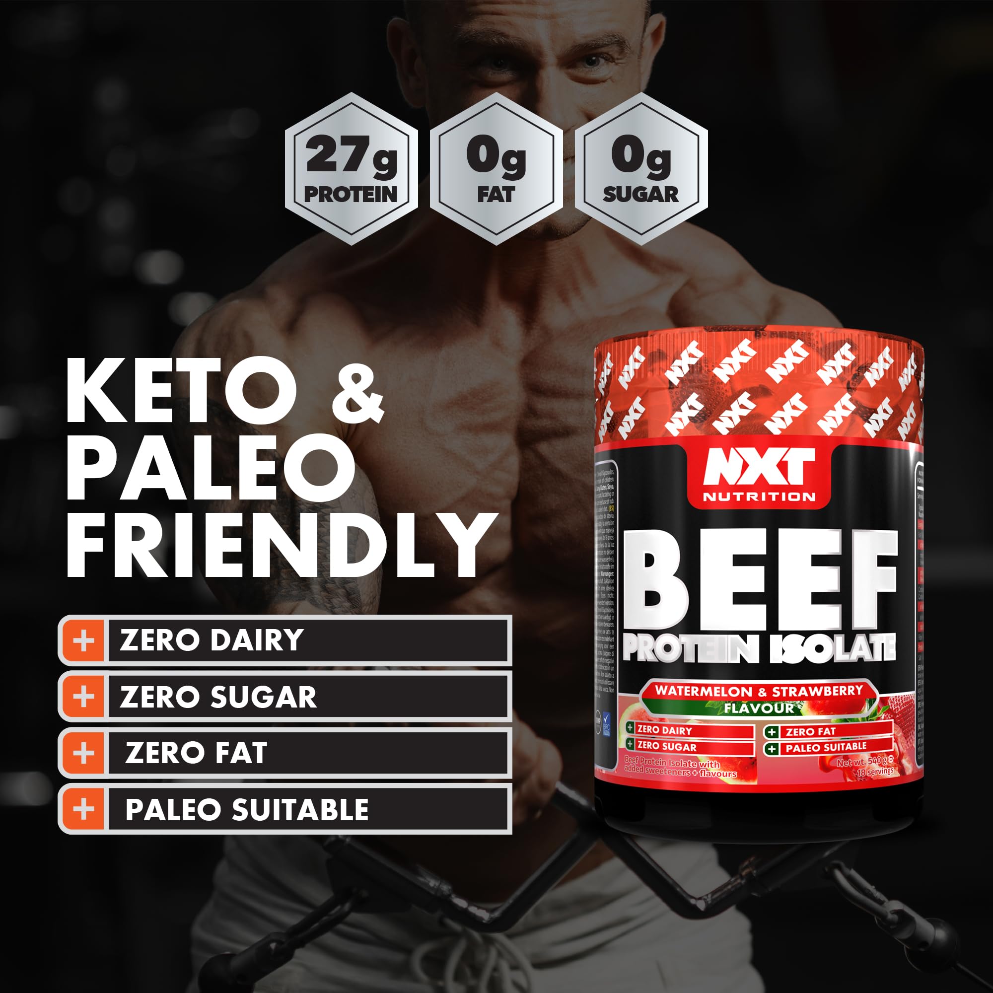 NXT Nutrition Beef Protein Isolate 540g