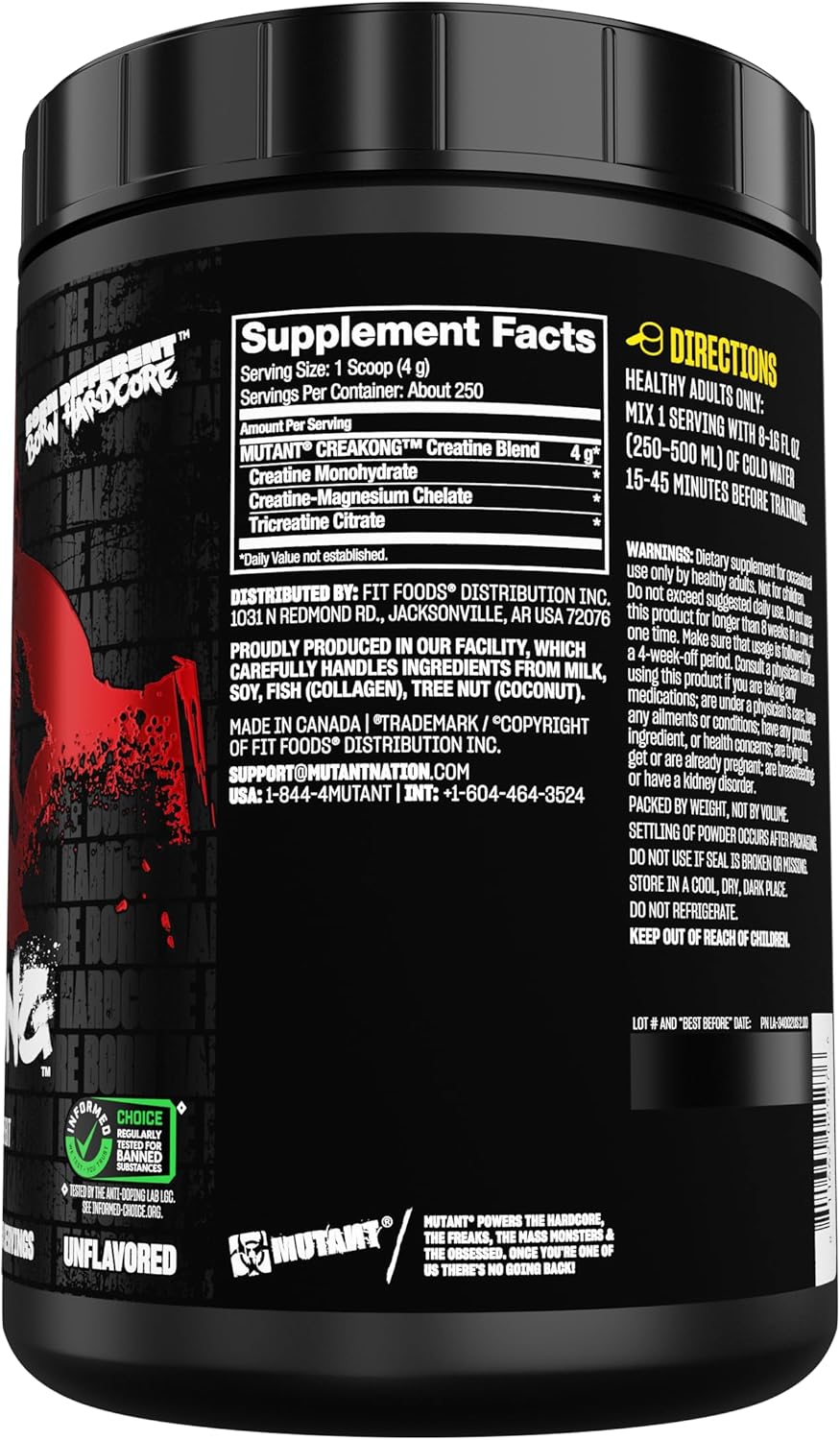 Mutant Creakong - 300g - Creatine Powder