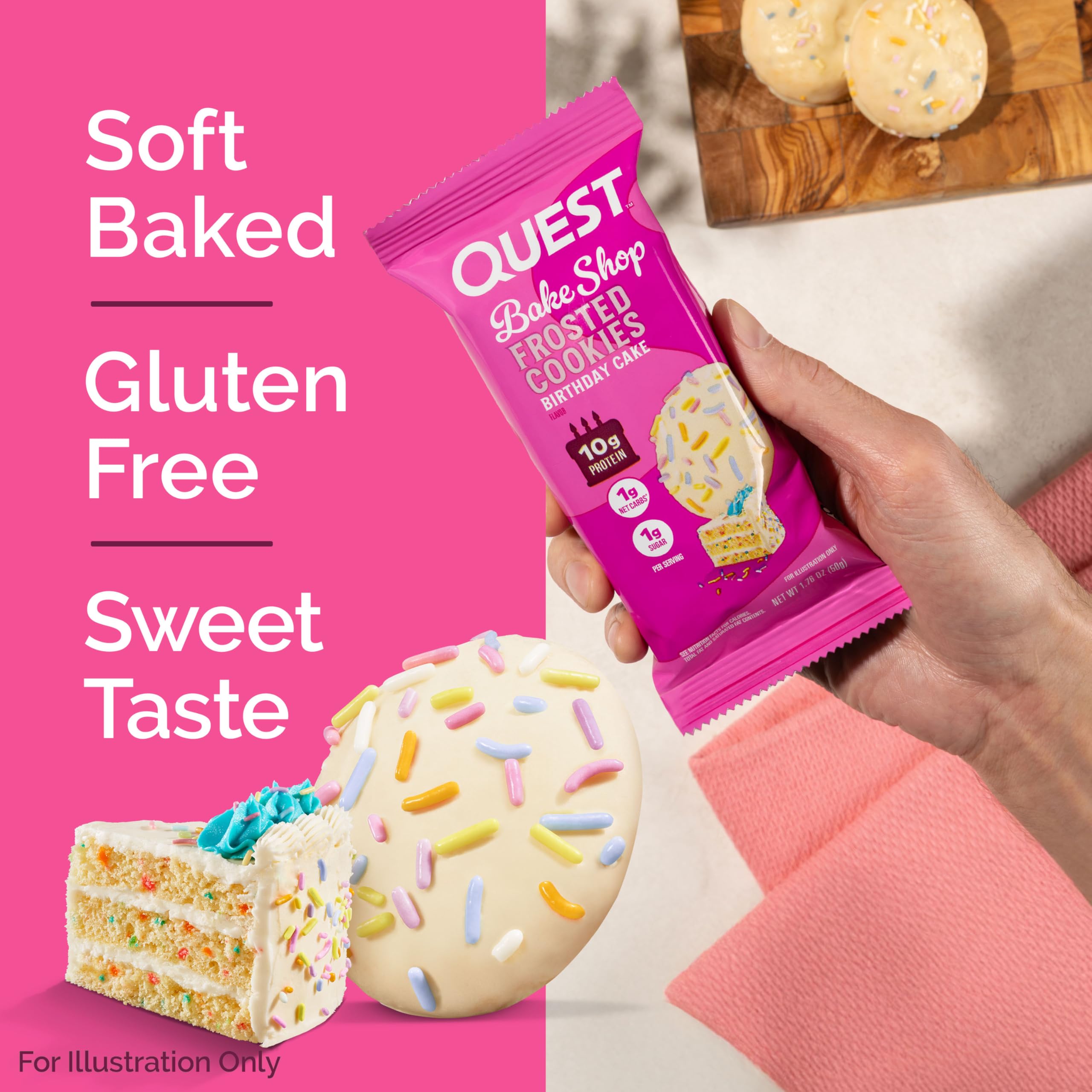 Quest Nutrition Frosted Cookie 8x50g (2 Cookie Packs)