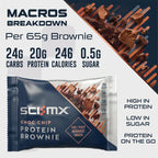 Sci-MX Brownie - 12x65g / Chocolate Chip - Protein Brownies
