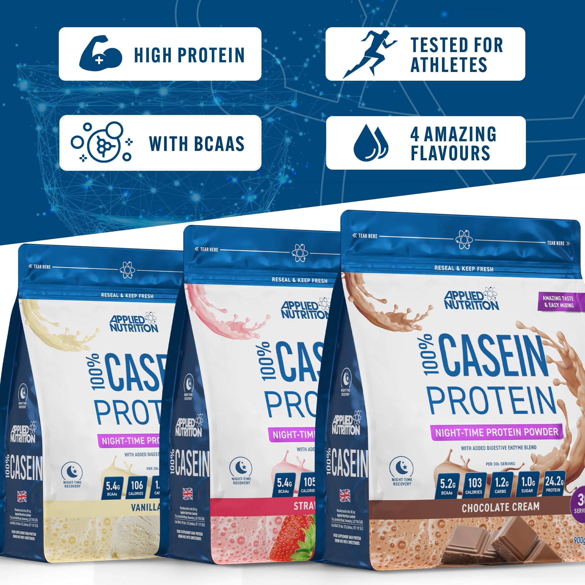 Applied Nutrition Casein - Micellar Casein Protein Powder