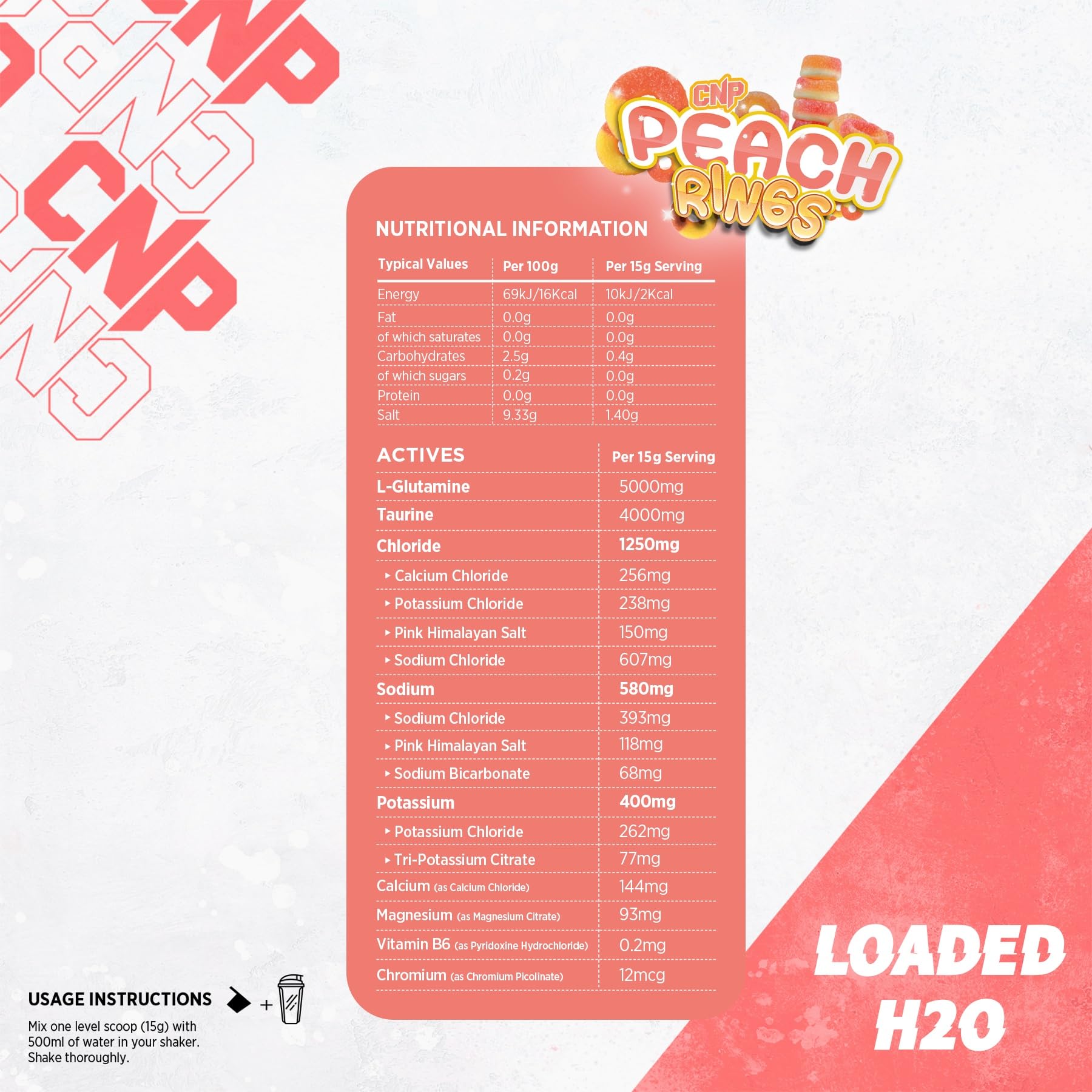 CNP Loaded H2O - Hydration Tabs