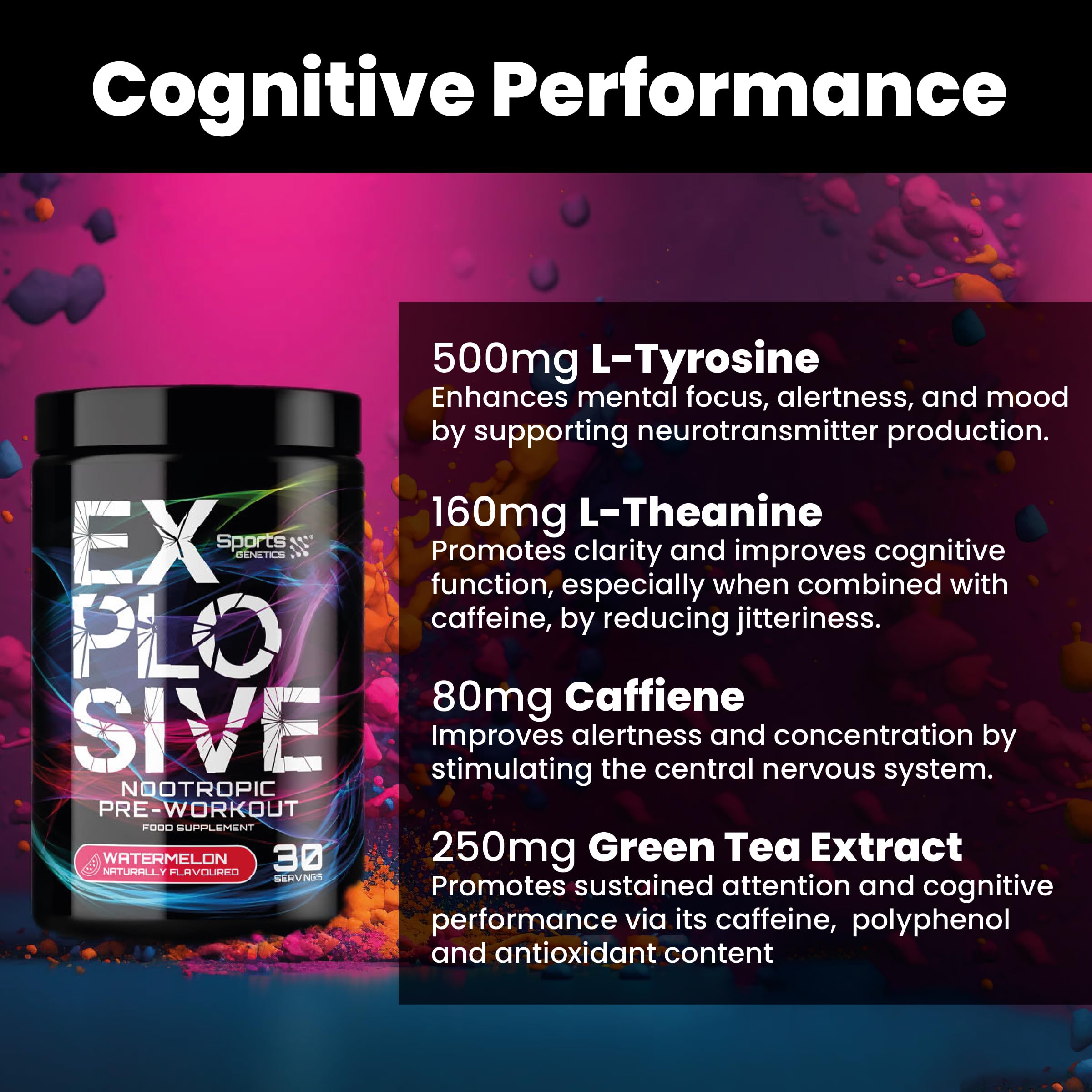 Sports Genetics Explosive - Pre-Workout Powder