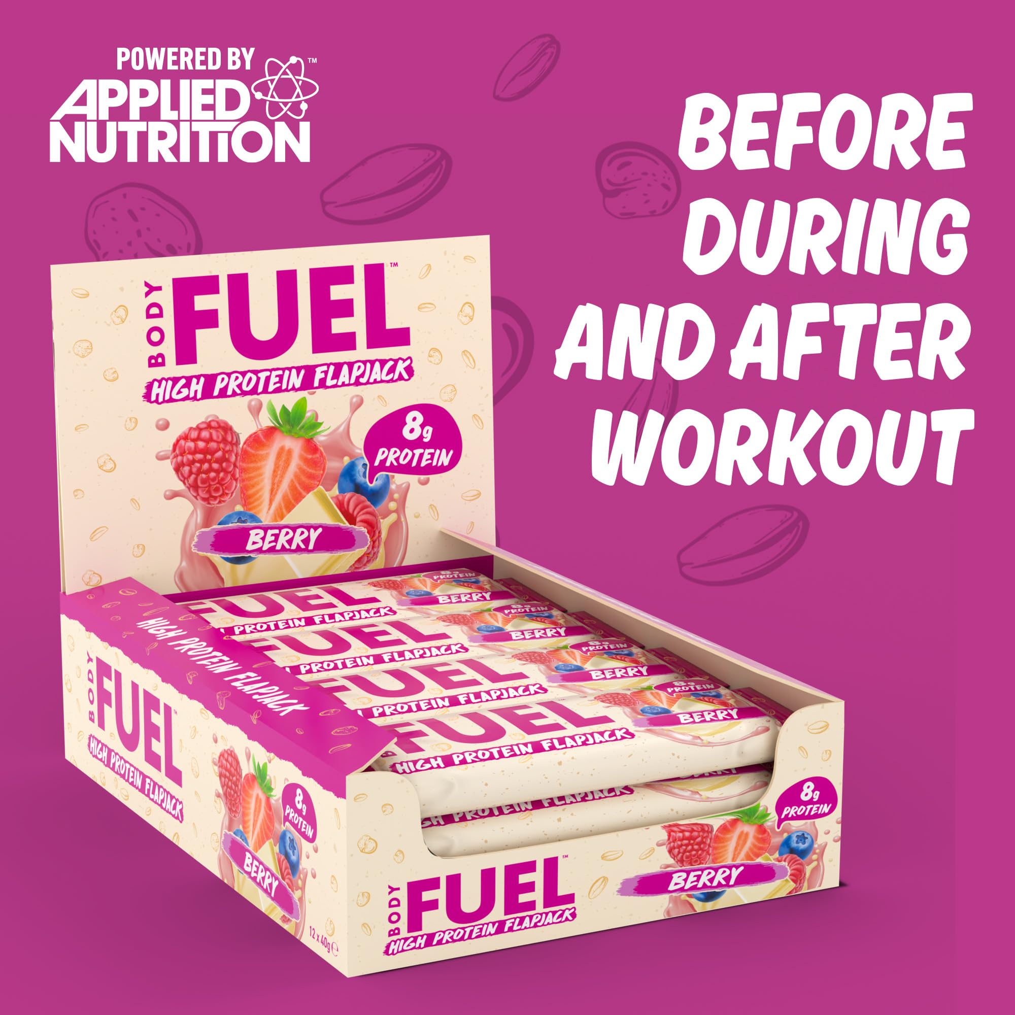 Applied Nutrition Body Fuel High Protein Flapjacks - British Brands