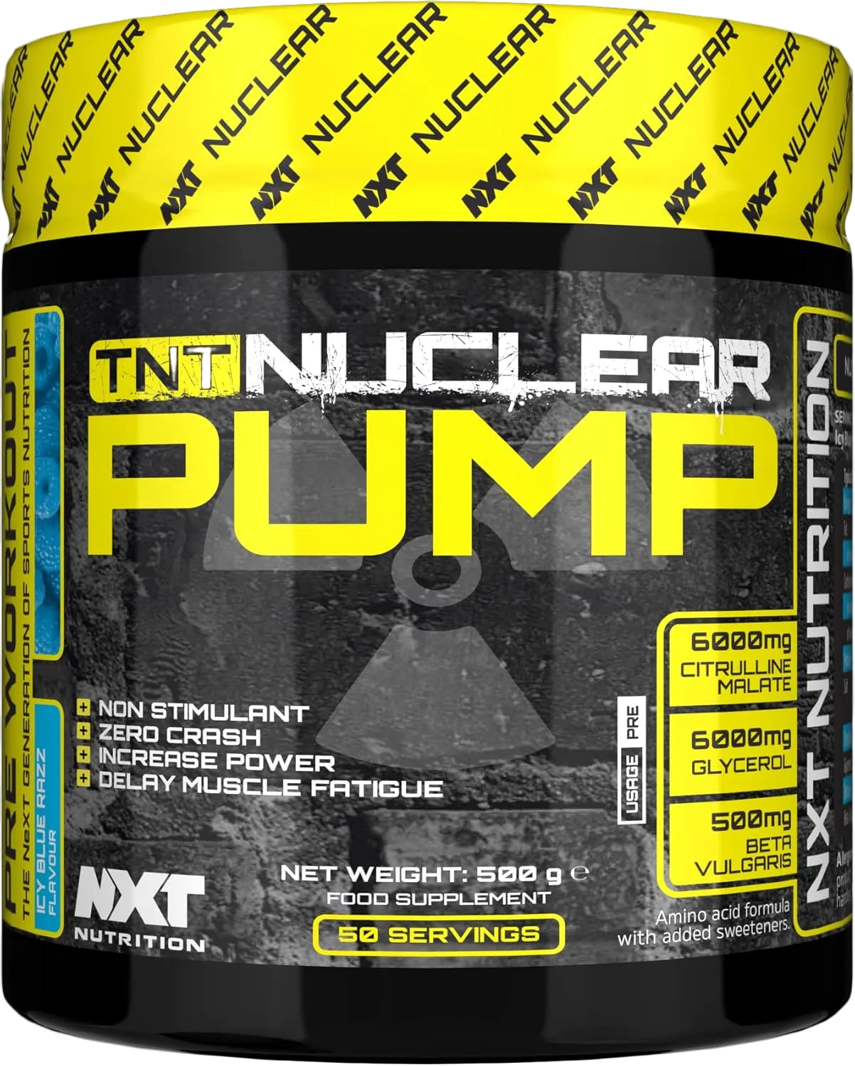 NXT Nutrition TNT Nuclear PUMP (Stim-Free) 500g