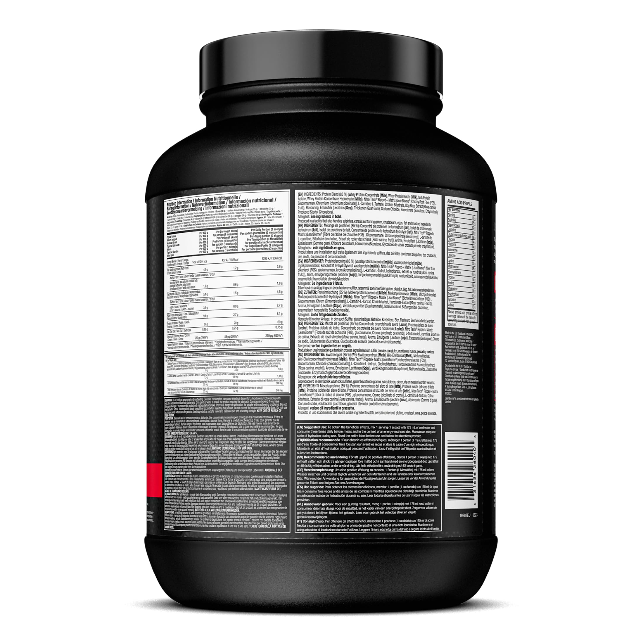 Muscletech Nitro Tech Ripped - Whey Protein Powder