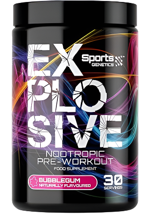 Sports Genetics Explosive - 495g / Bubblegum - Pre-Workout Powder