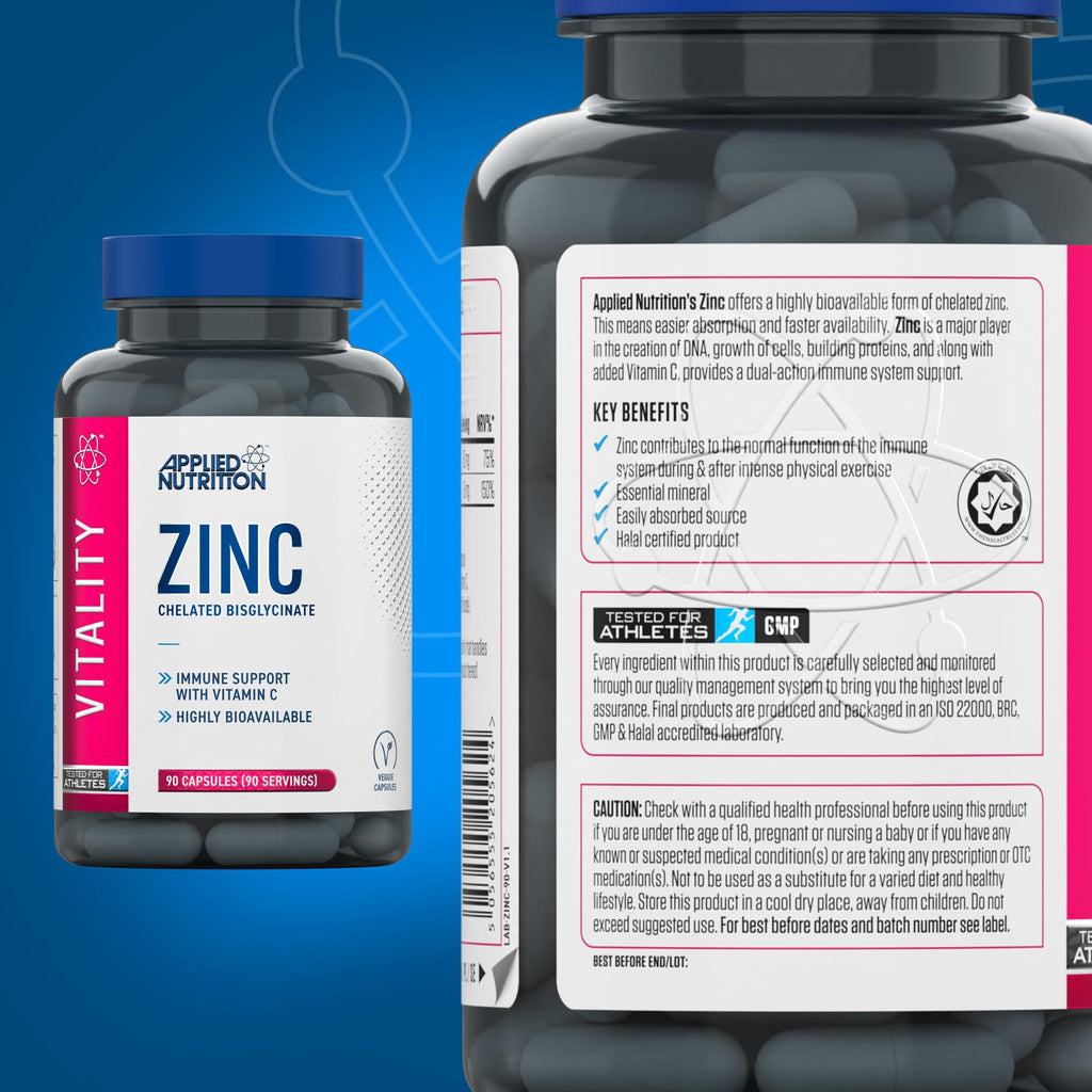 Applied Nutrition VITALITY Zinc 90 Veg Caps