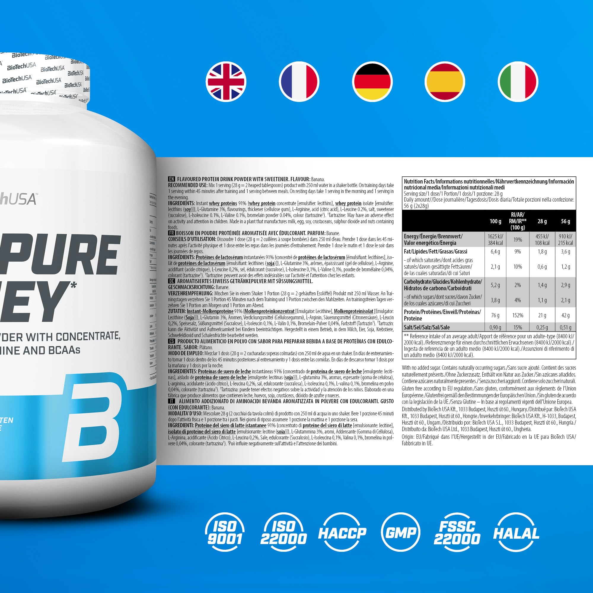 BioTech USA 100% Pure Whey