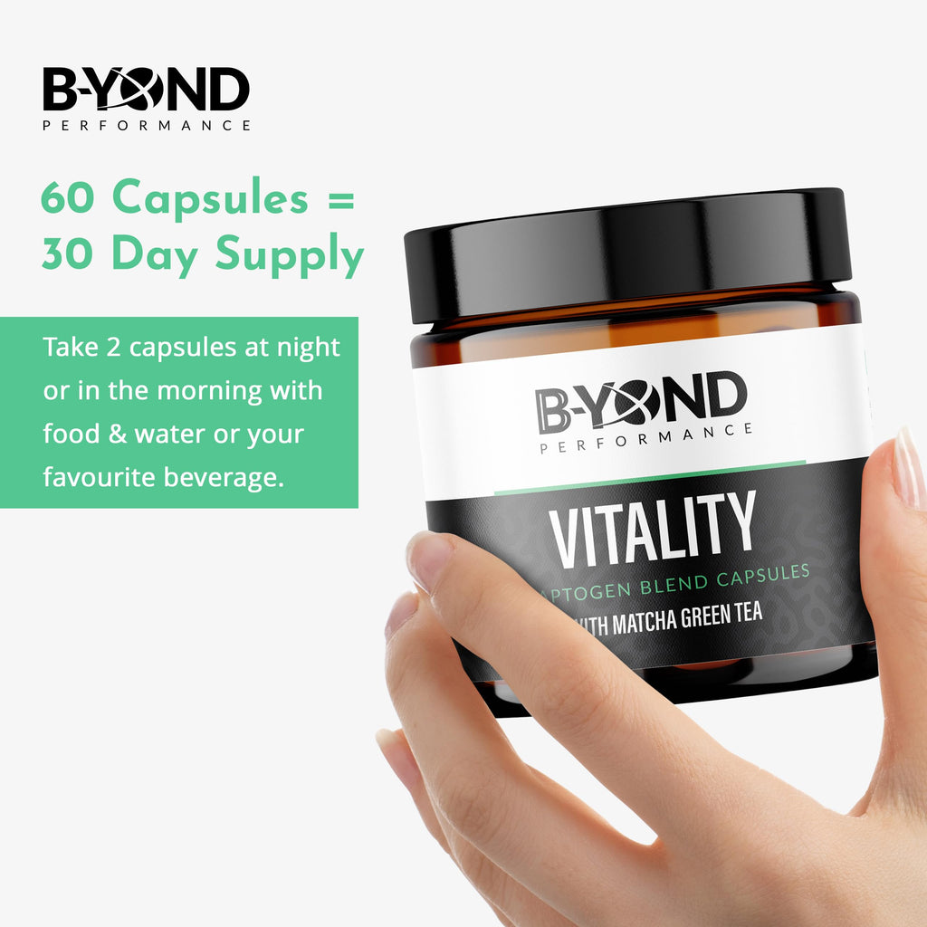 BYOND PERFORMANCE Vitality Mushroom Capsules - 60 Caps - Ginseng