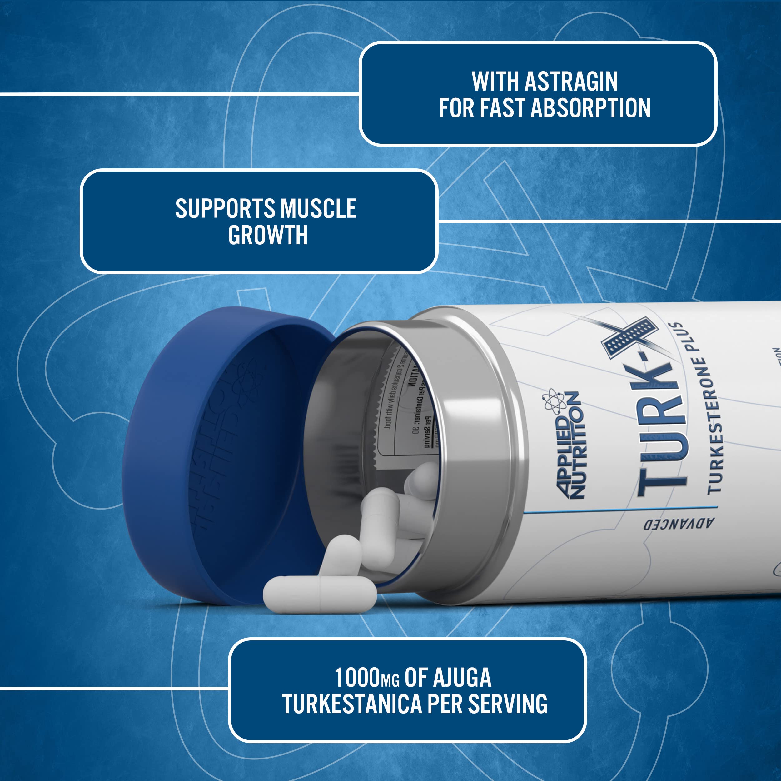 Applied Nutrition Turk X - 60 Caps - Testosterone Booster Capsules