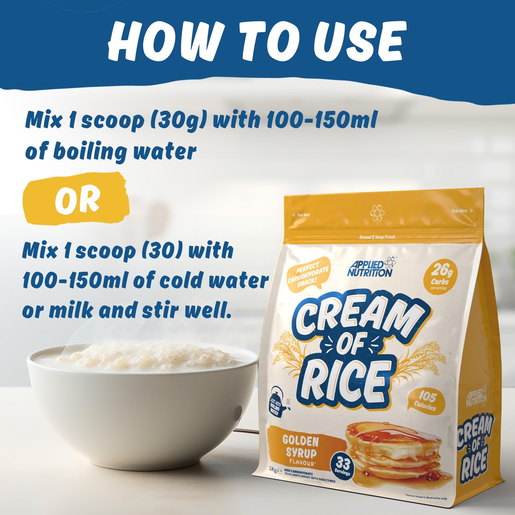 Applied Nutrition Cream Of Rice - Cream of Rice Powder