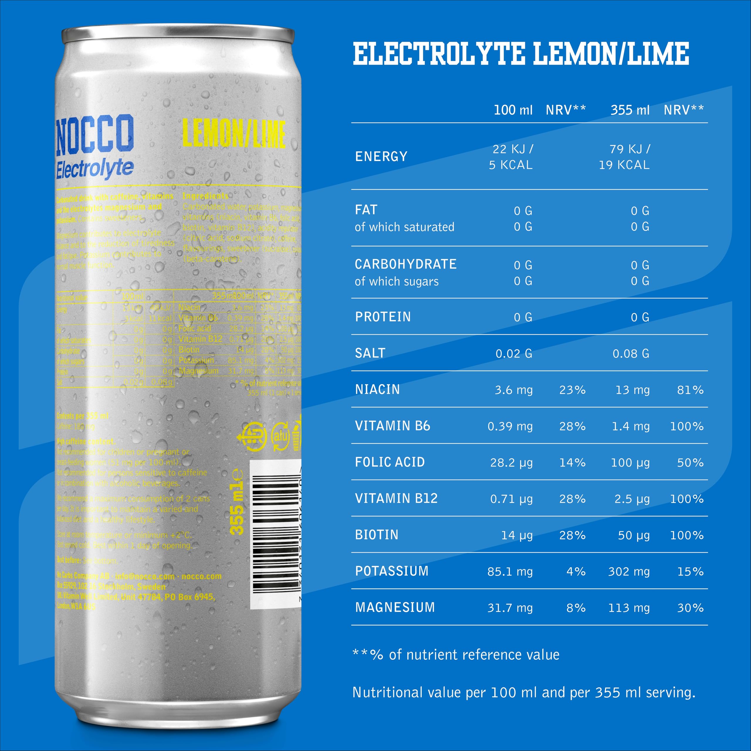 NOCCO Electrolyte 12x355ml