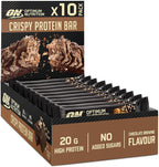Optimum Nutrition Protein Crisp Bar - 10x65g / Chocolate Brownie - Protein Bars