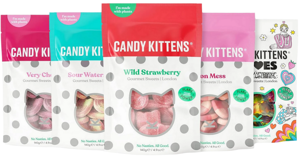 Candy Kittens 10x140g Wild Strawberry - Fruit & Chewy