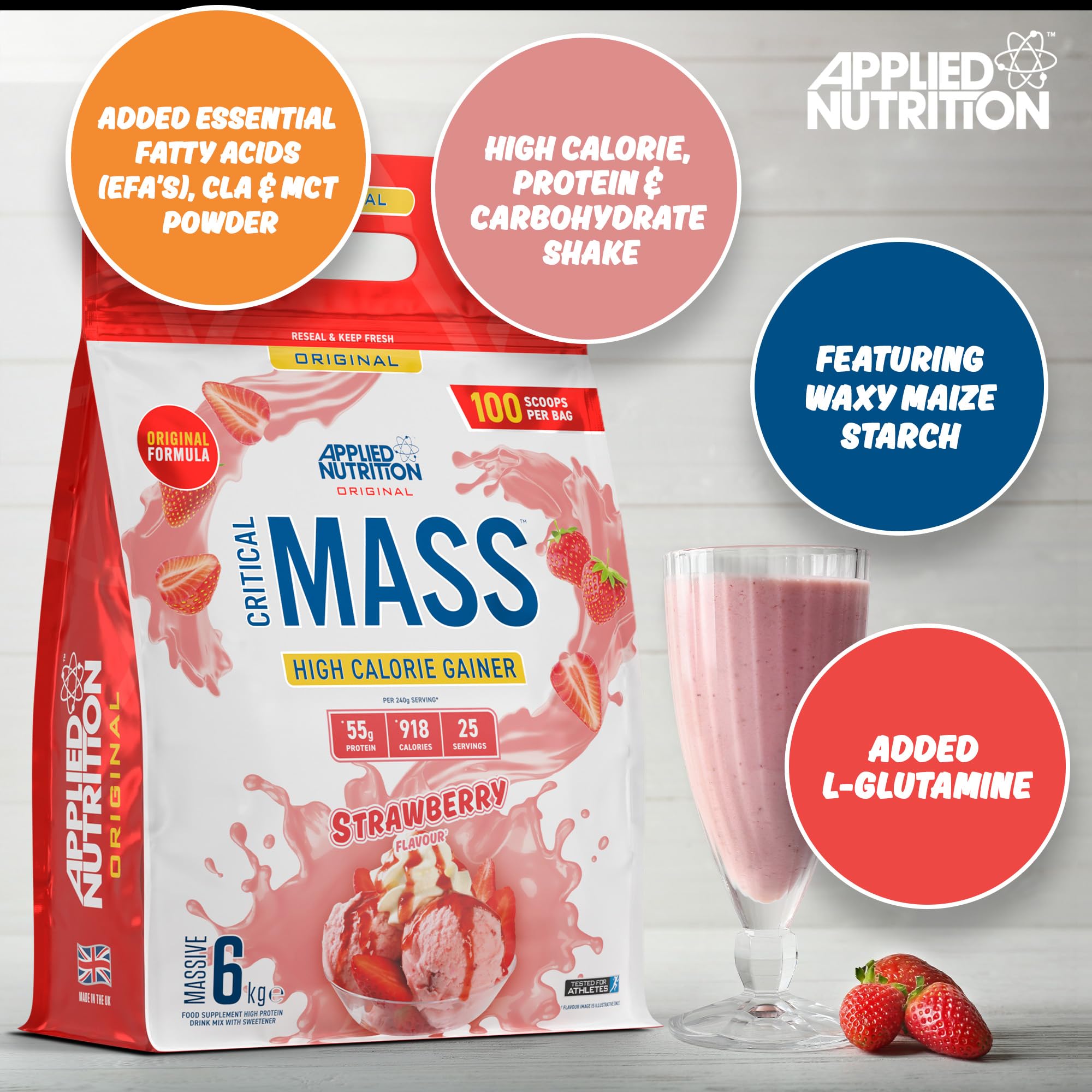 Applied Nutrition Critical Mass Original - Weight Gainer Powder