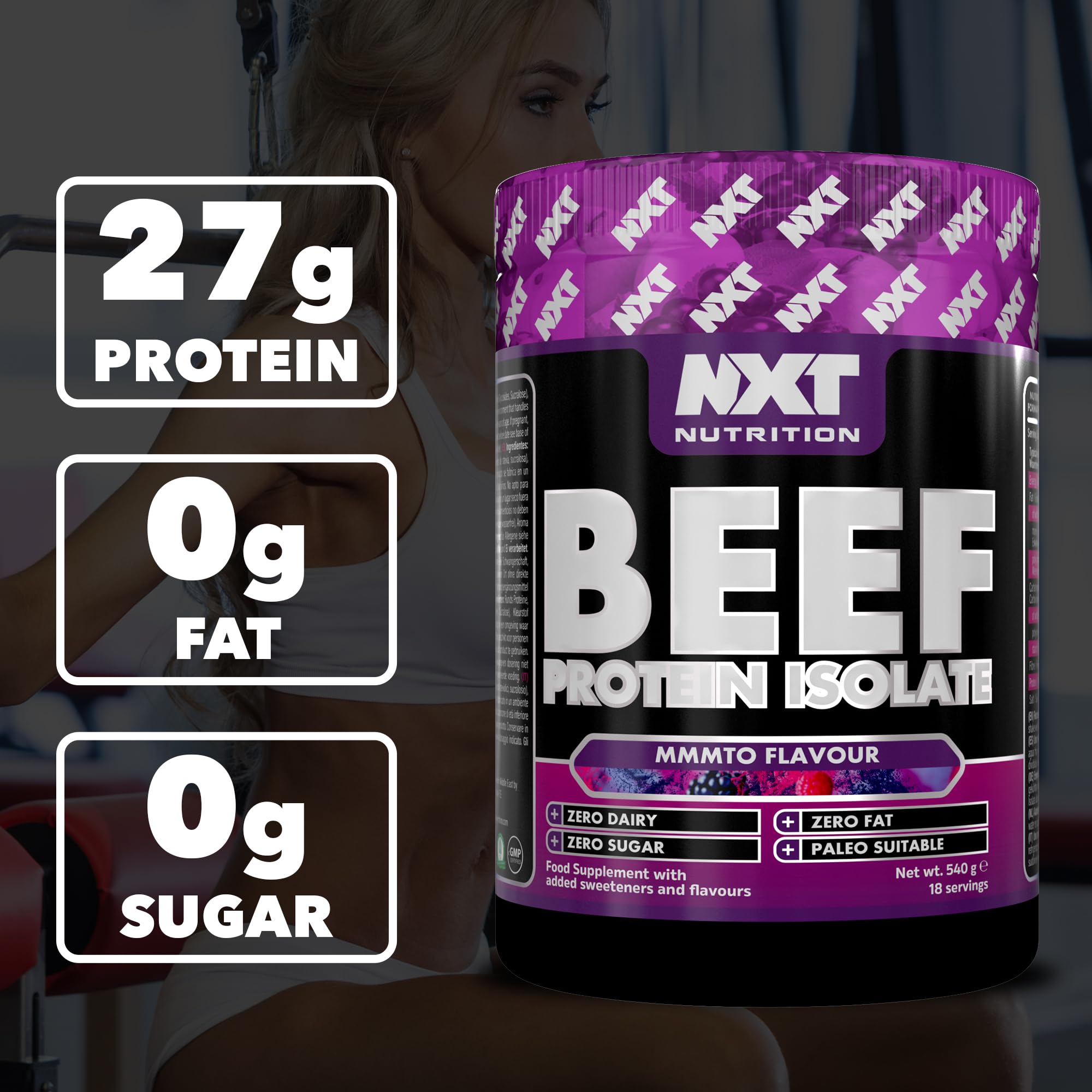 NXT Nutrition Beef Protein Isolate 540g