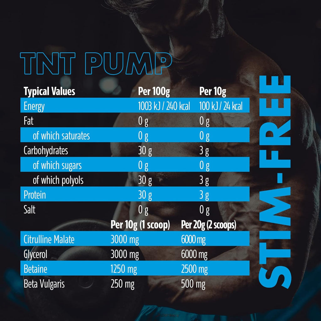 NXT Nutrition TNT Nuclear PUMP (Stim-Free) 500g