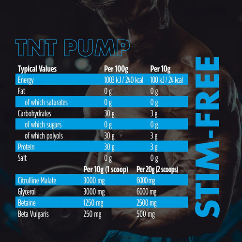 NXT Nutrition TNT Nuclear PUMP (Stim-Free) 500g