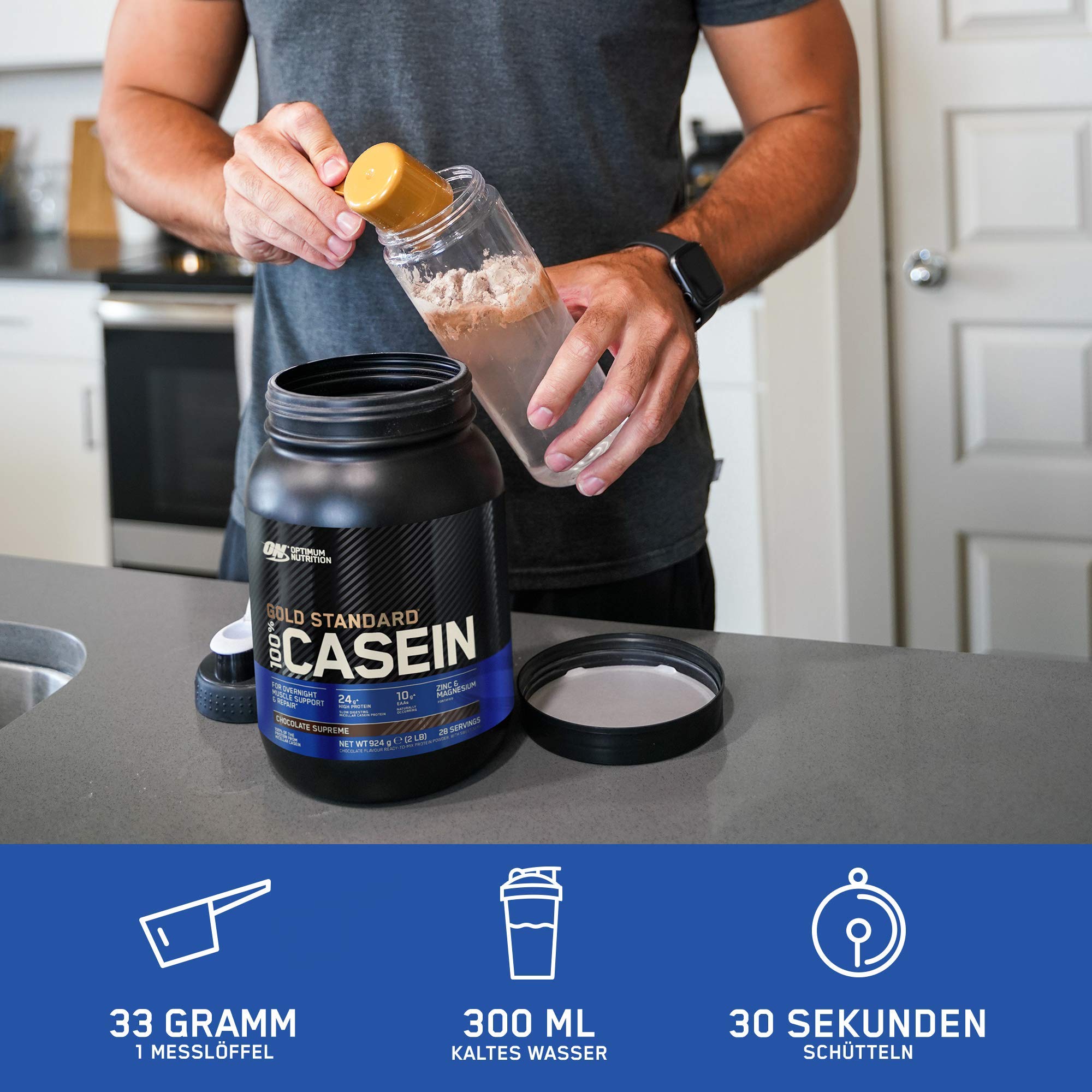 Optimum Nutrition Gold Standard 100% Casein Creamy - Micellar Casein Protein Powder