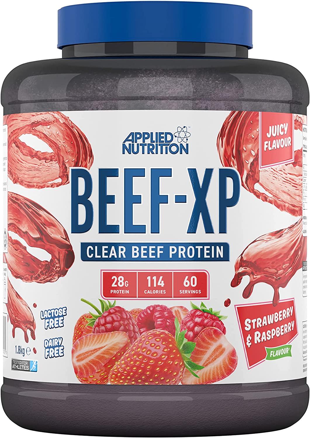 Applied Nutrition Beef XP - 1.8kg / Strawberry & Raspberry - Protein Powder