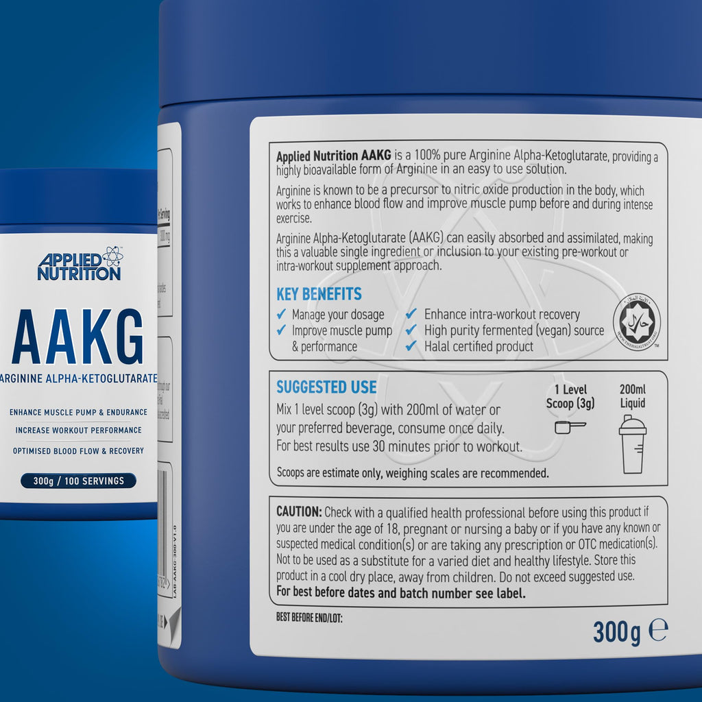 Applied Nutrition AAKG - 300g / Unflavoured - Arginine Alpha-Ketoglutarate Powder