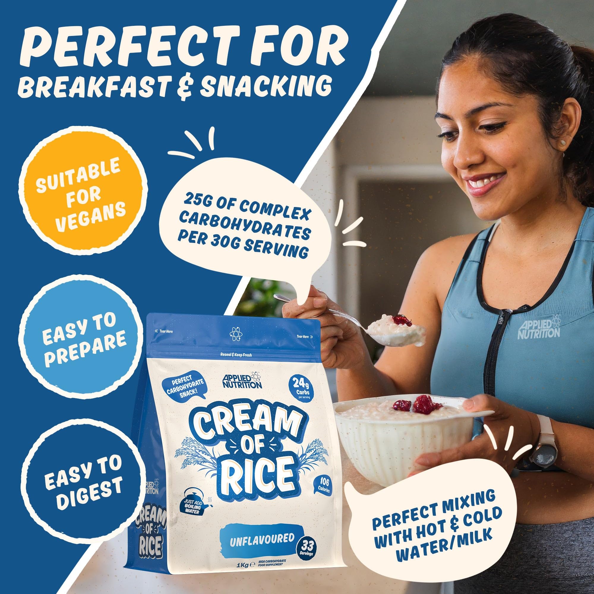 Applied Nutrition Cream Of Rice - Cream of Rice Powder