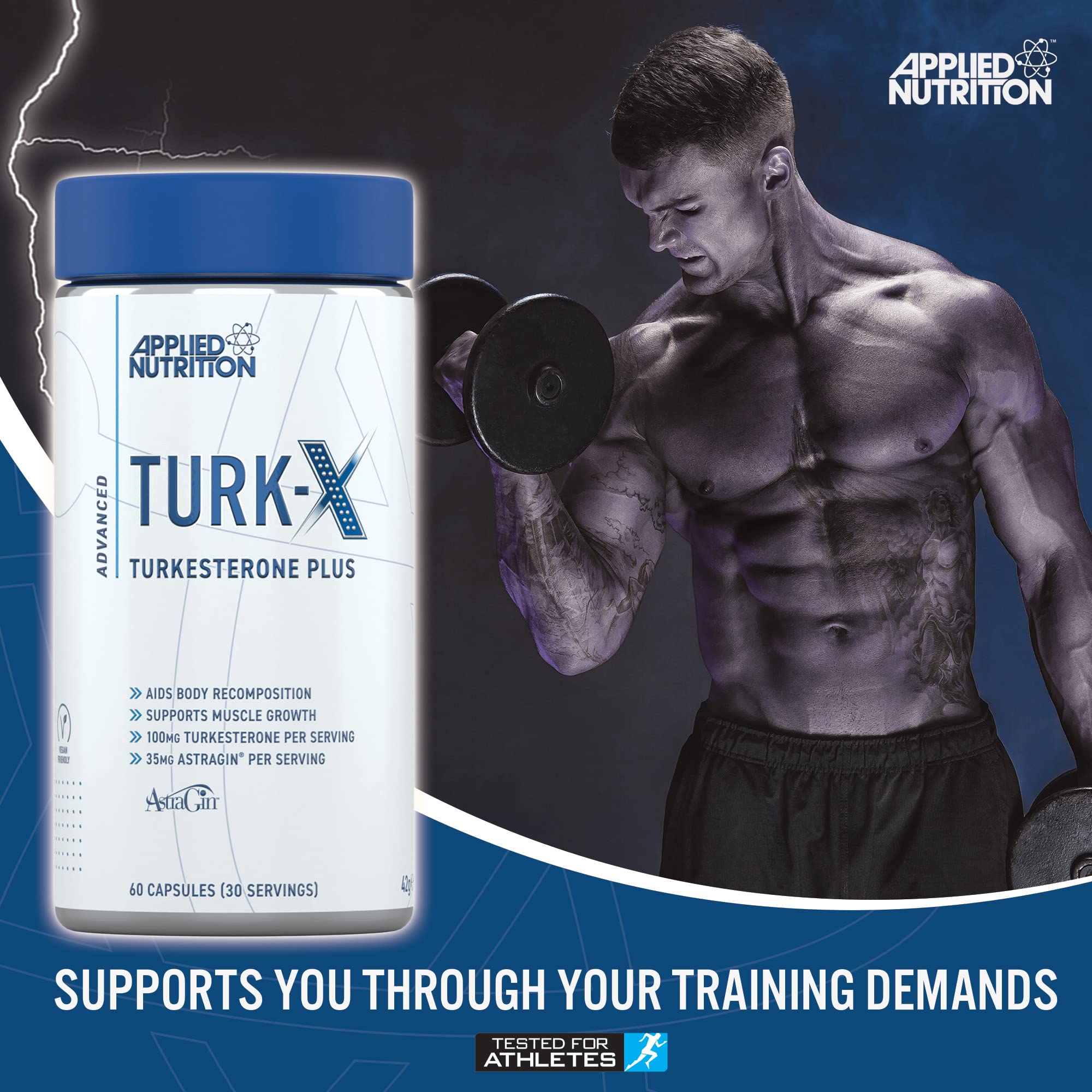 Applied Nutrition Turk X - 60 Caps - Testosterone Booster Capsules