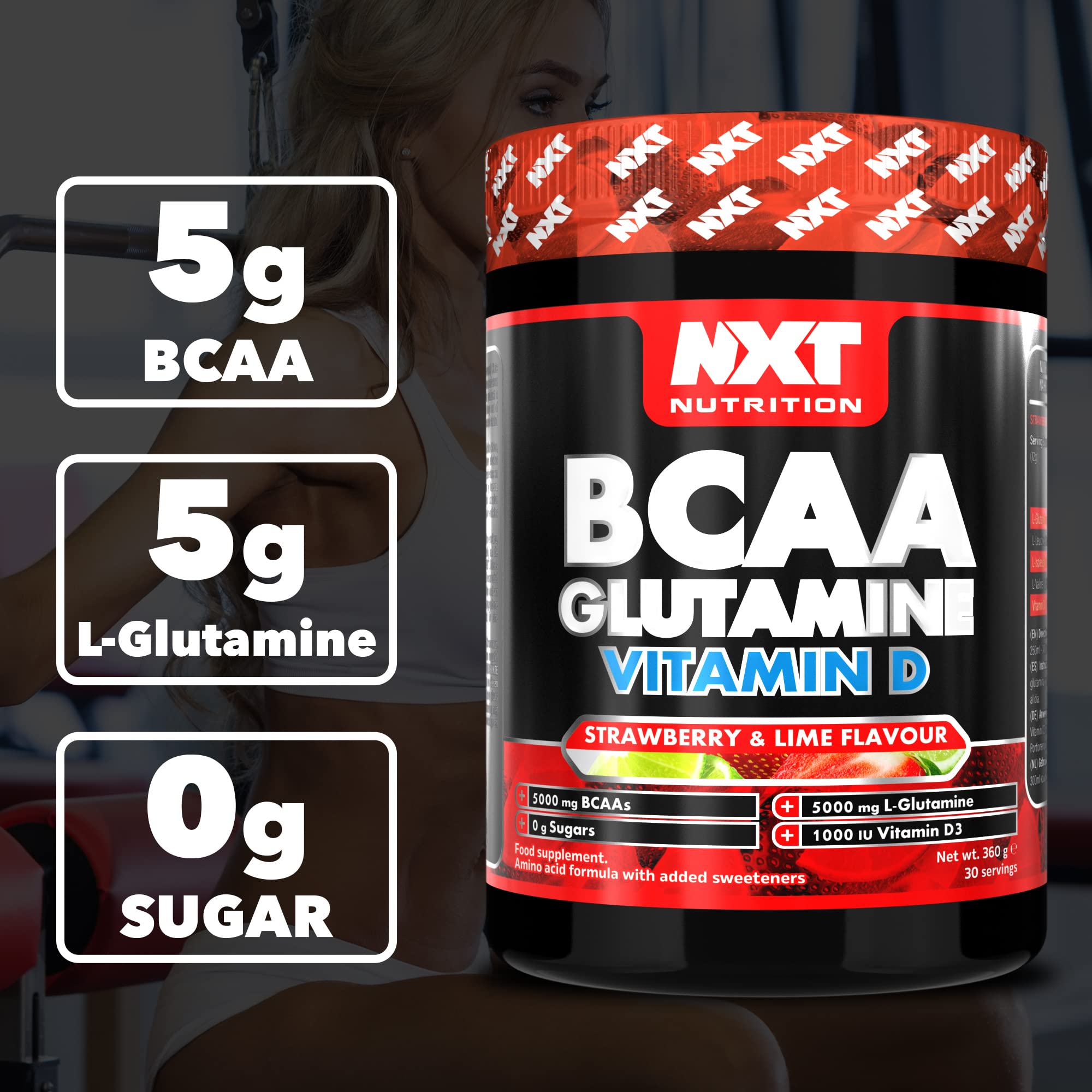 NXT Nutrition BCAA, Glutamine & VIt D 360g